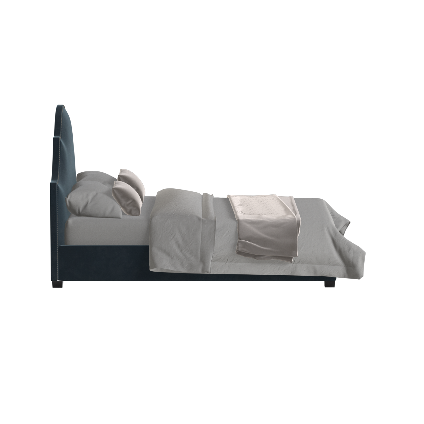 Ariana Double Bed with Elegant Headboard