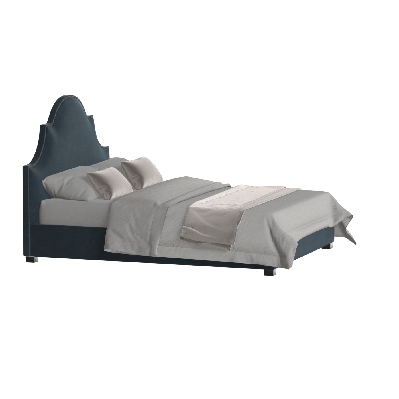 Ariana Double Bed with Elegant Headboard