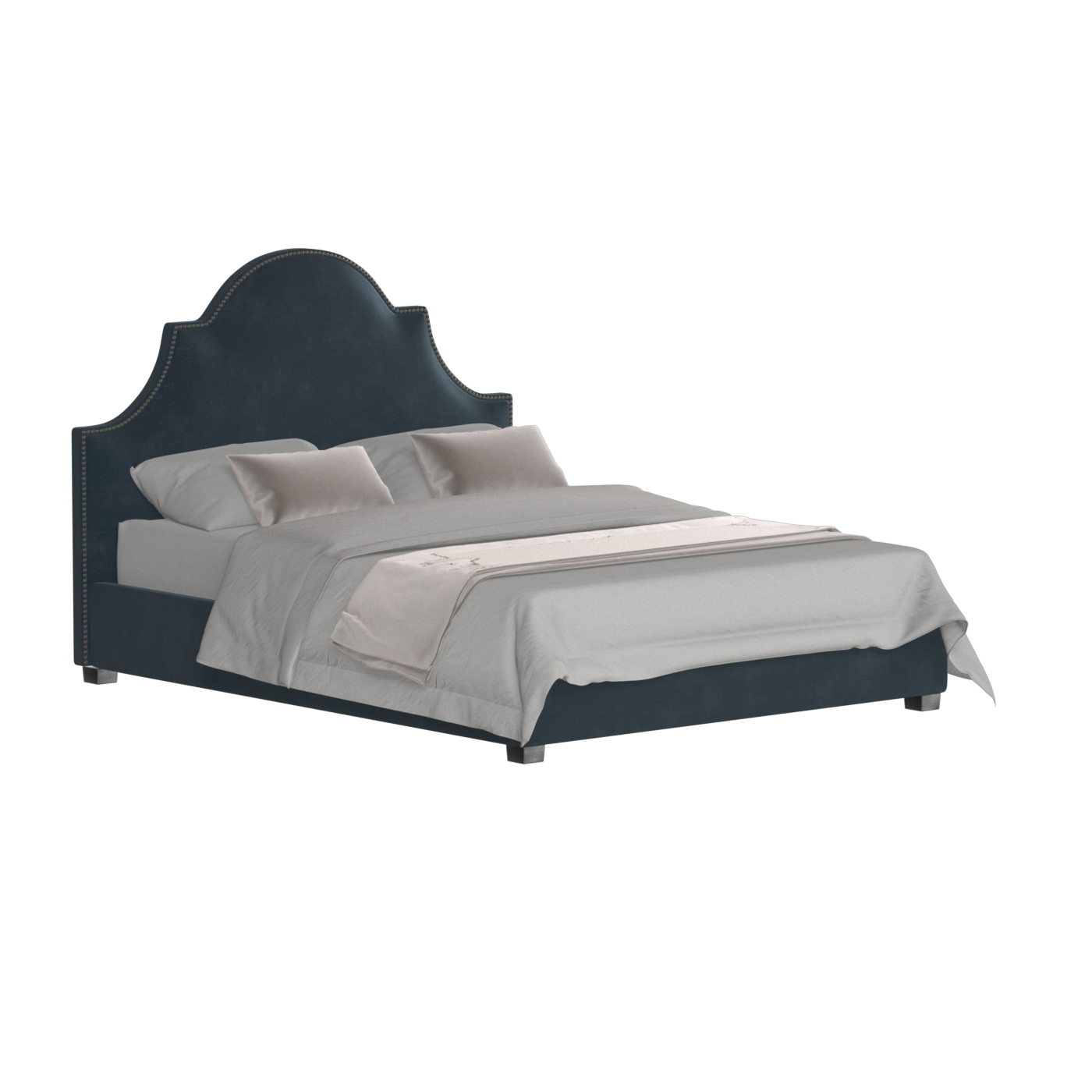 Ariana Double Bed with Elegant Headboard