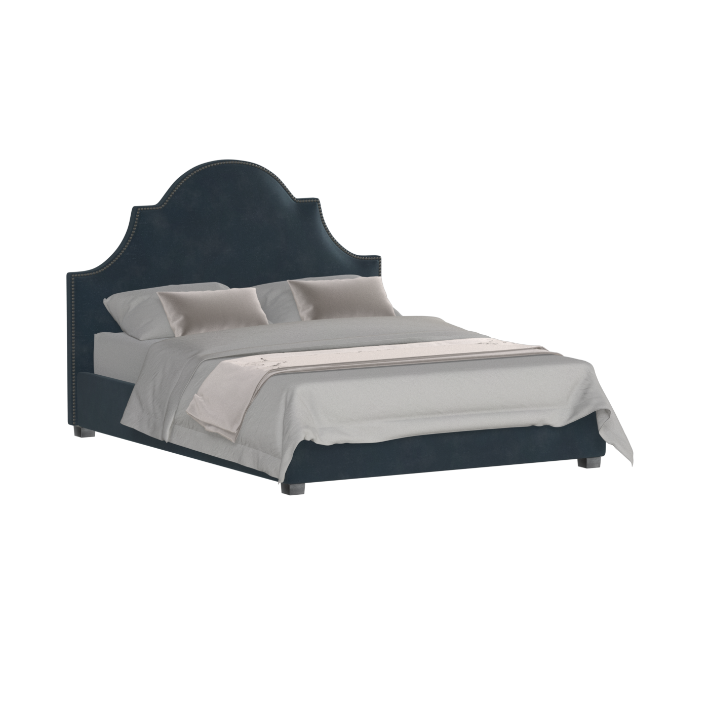 Ariana Double Bed with Elegant Headboard