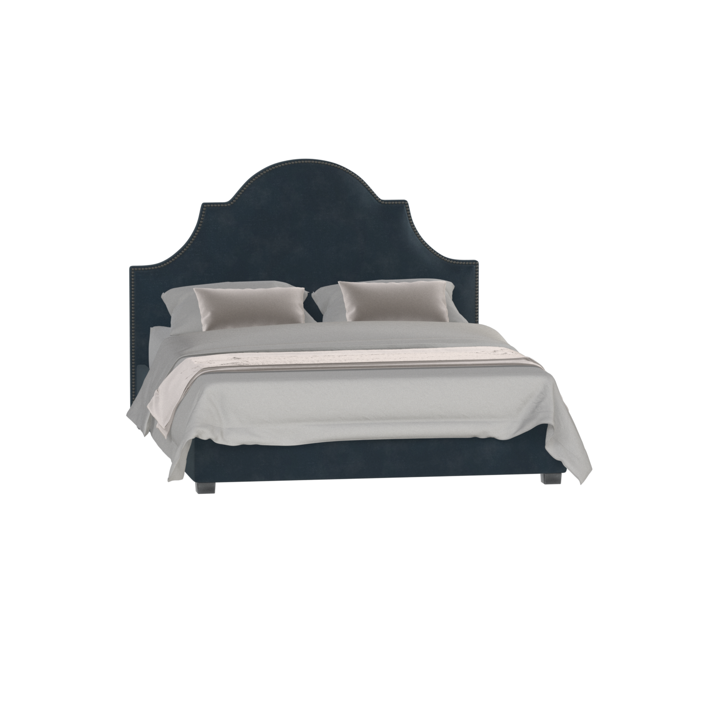 Ariana Double Bed with Elegant Headboard