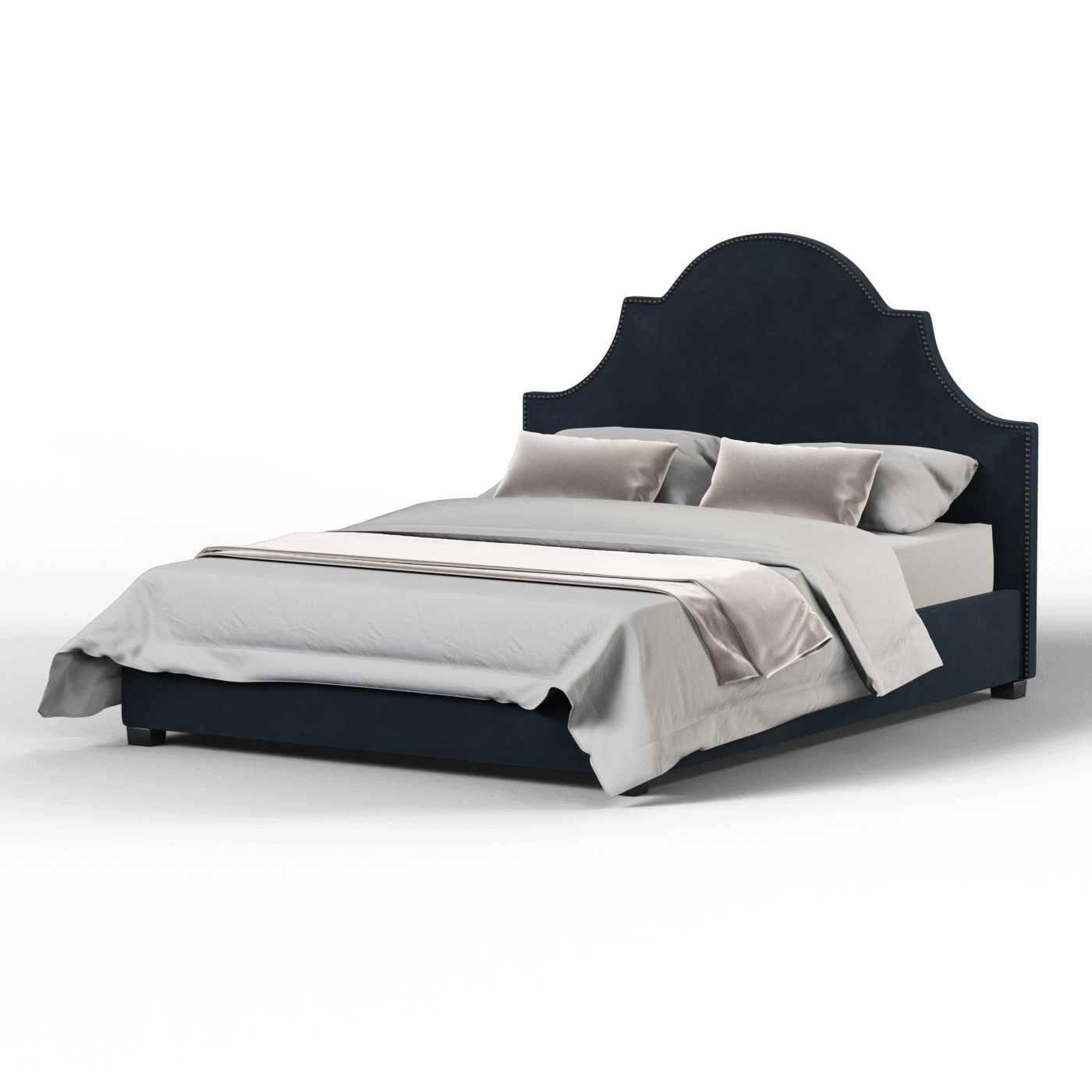 Ariana Double Bed with Elegant Headboard