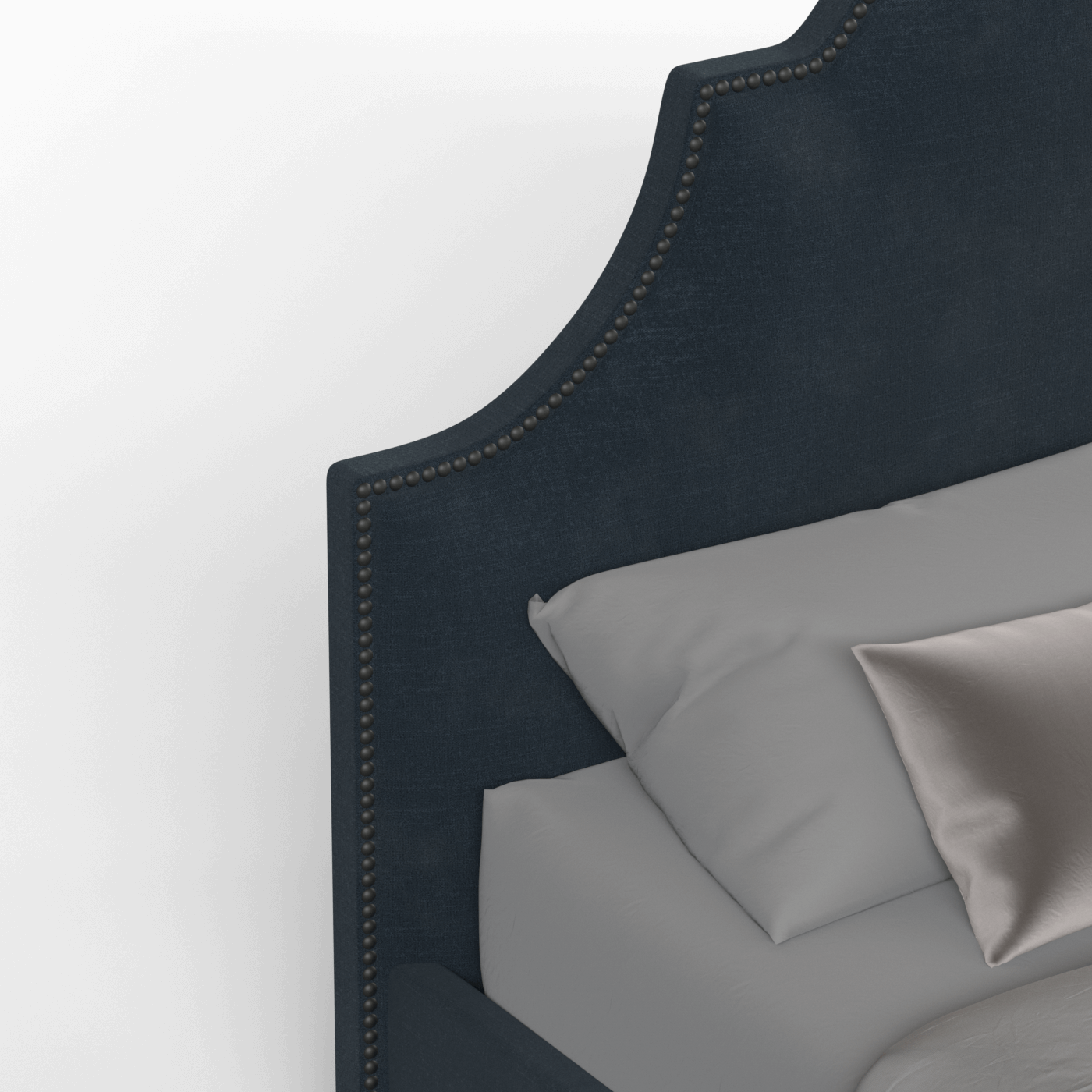 Ariana Double Bed with Elegant Headboard