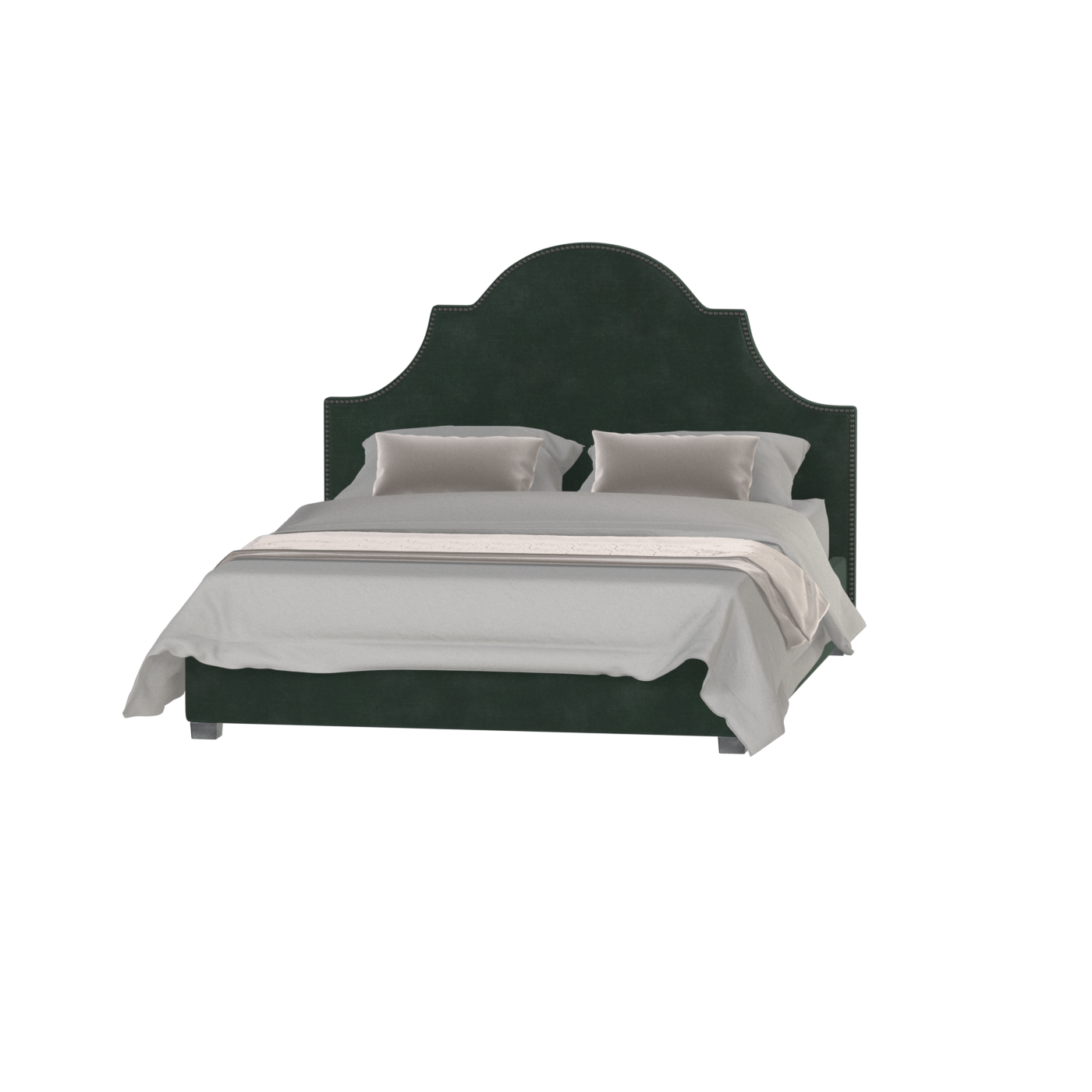 Ariana Double Bed with Elegant Headboard