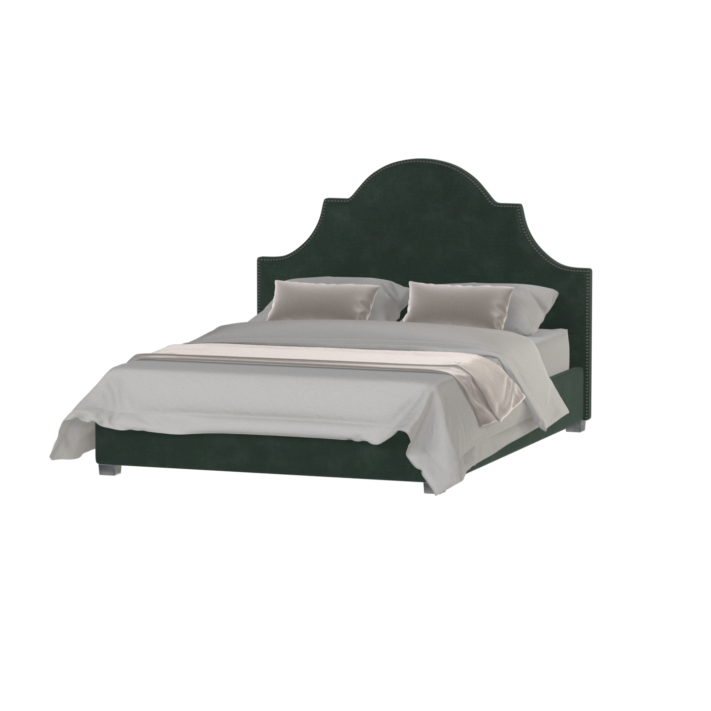 Ariana Double Bed with Elegant Headboard