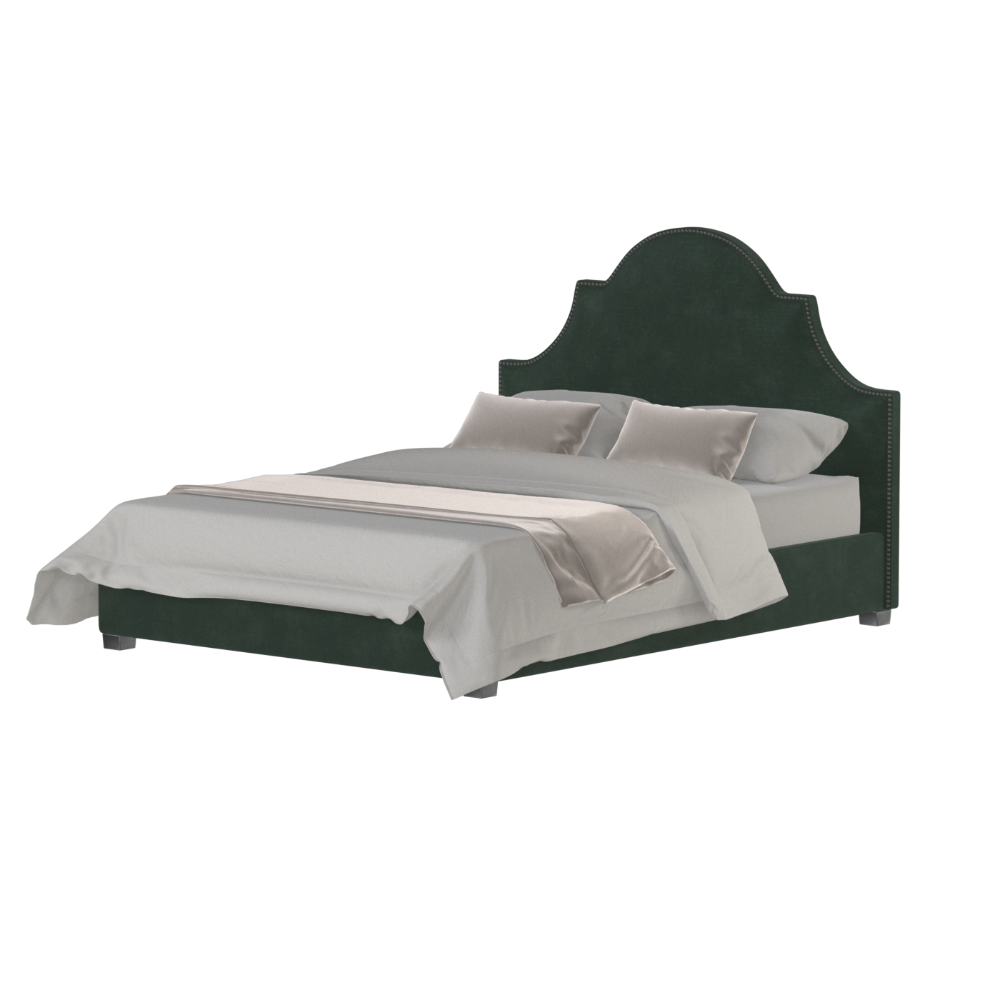 Ariana Double Bed with Elegant Headboard
