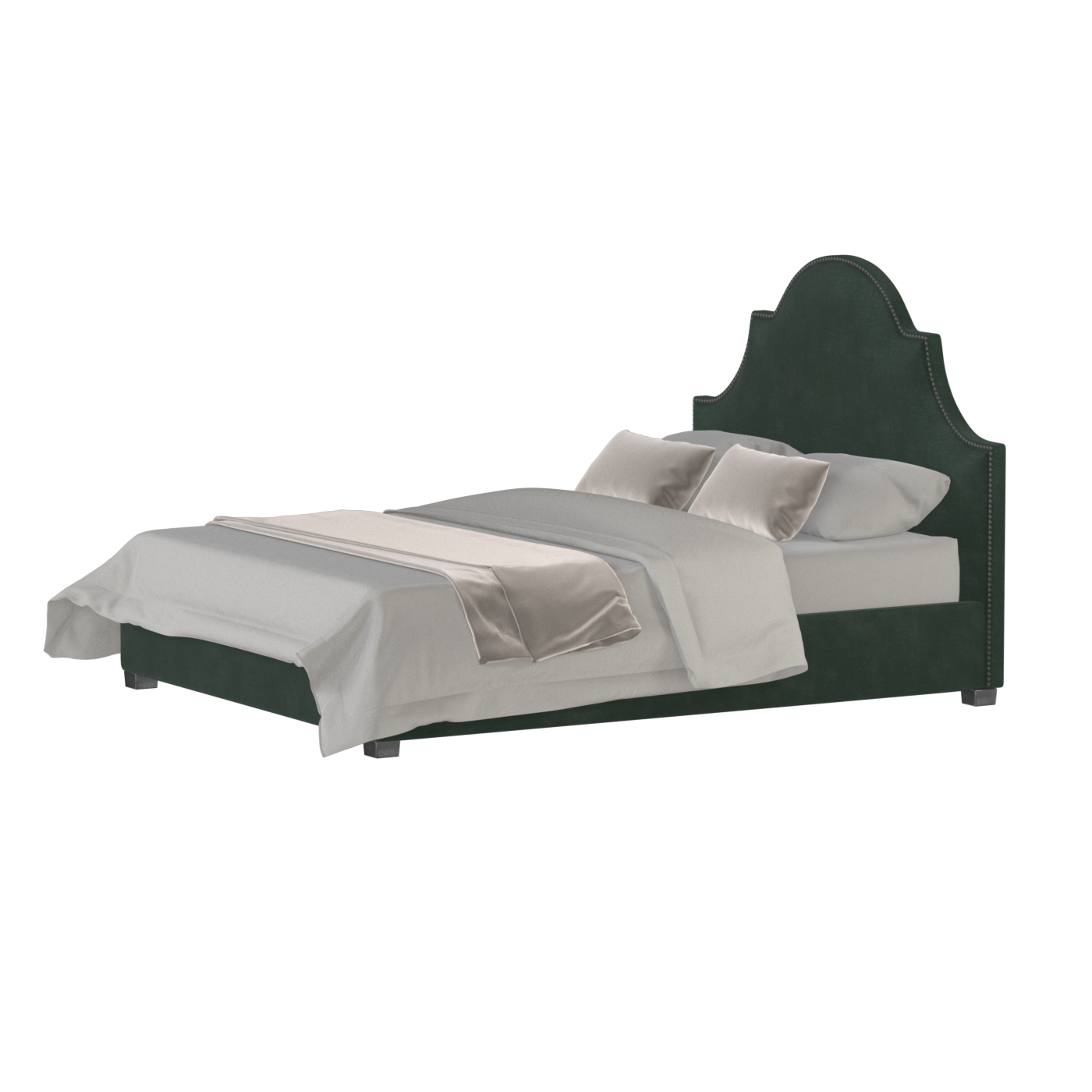 Ariana Double Bed with Elegant Headboard