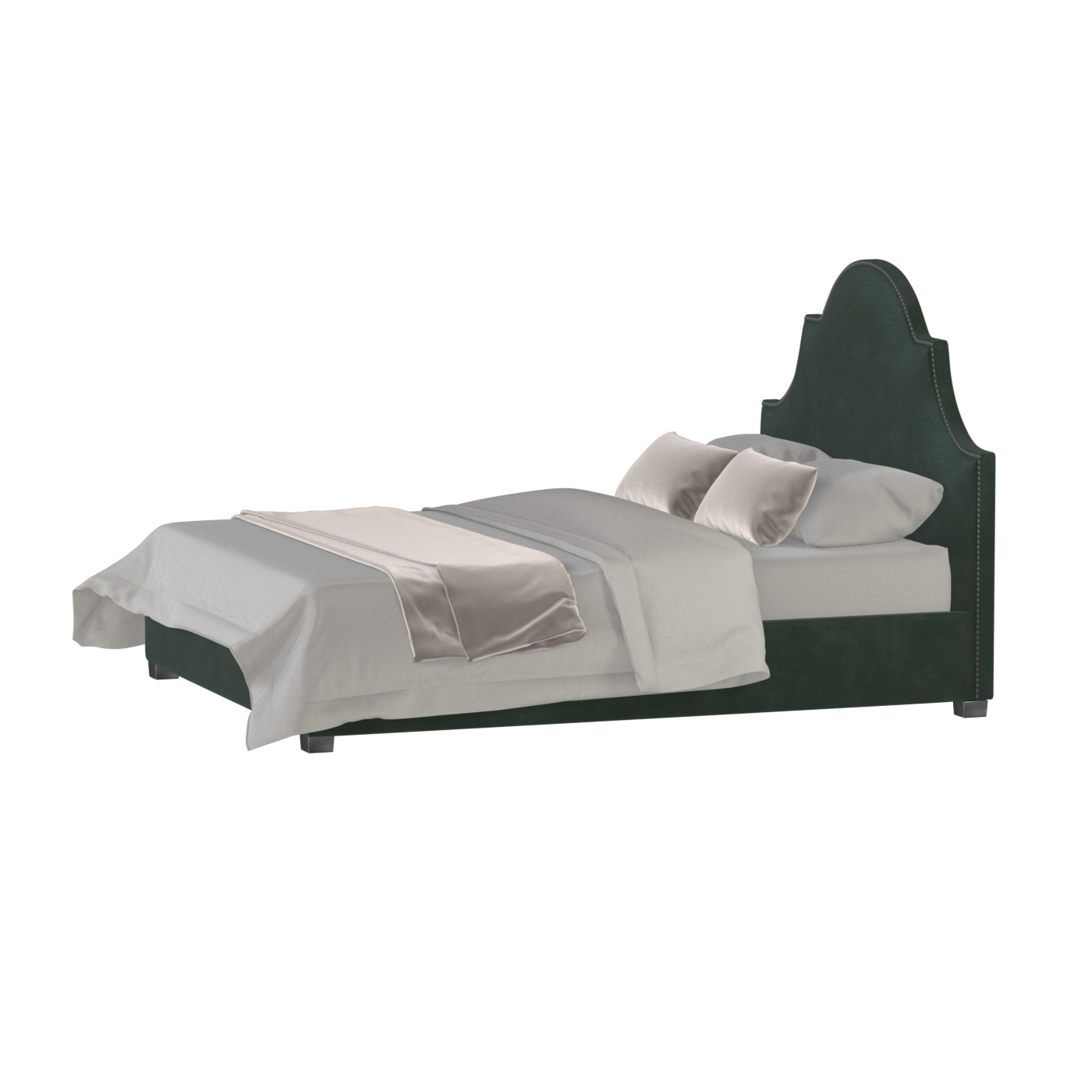 Ariana Double Bed with Elegant Headboard