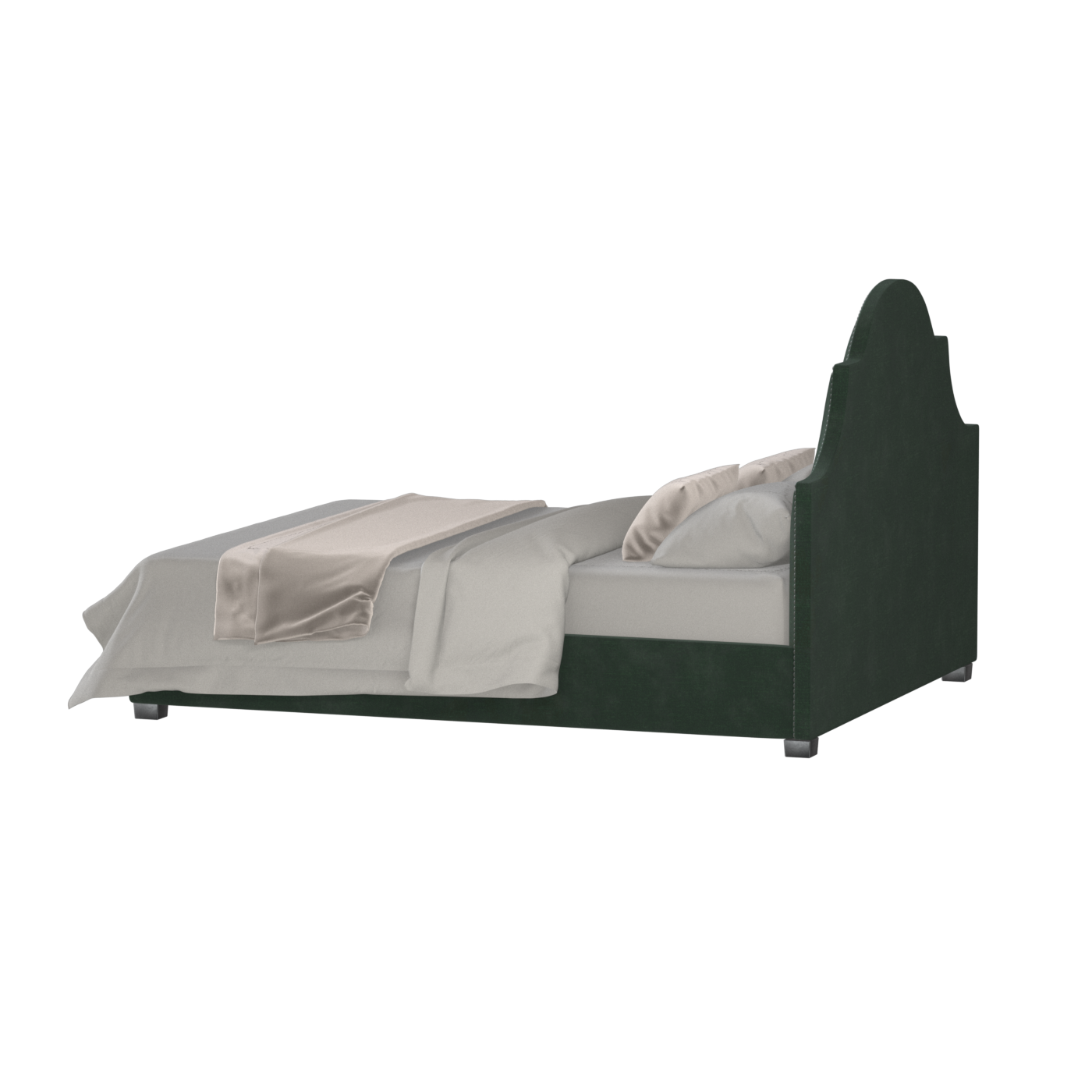 Ariana Double Bed with Elegant Headboard