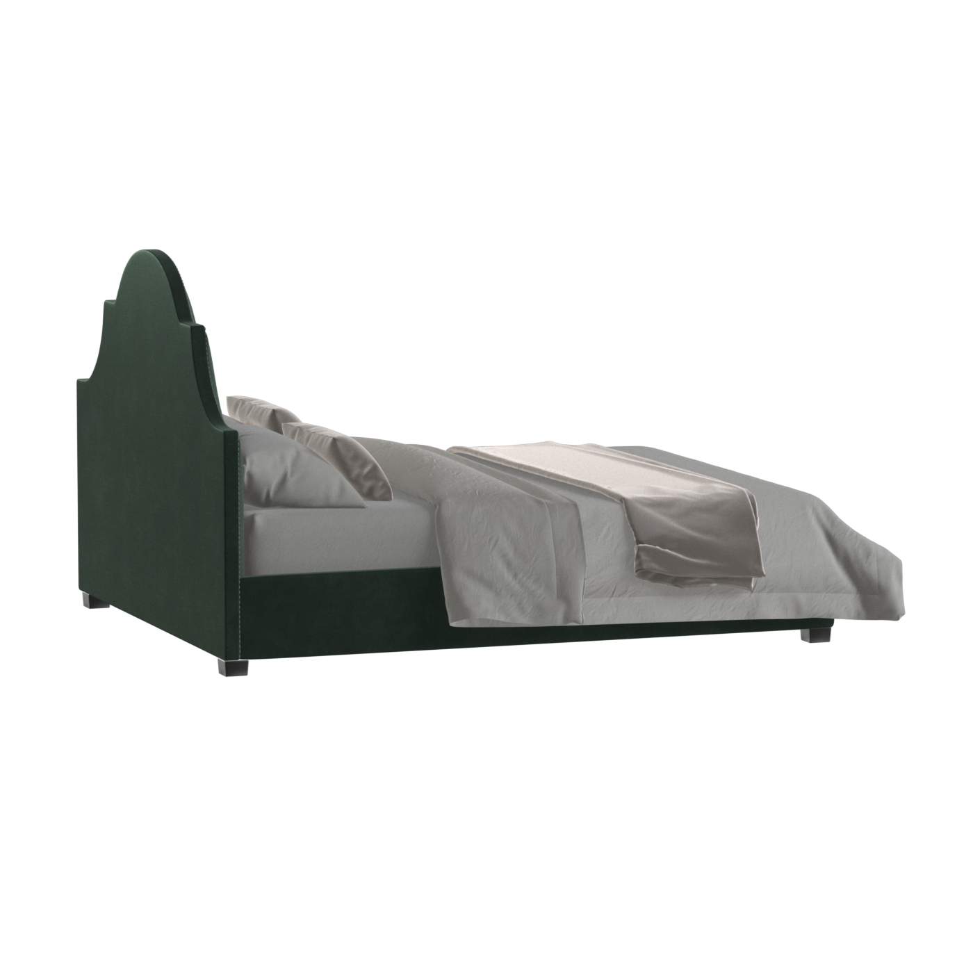Ariana Double Bed with Elegant Headboard