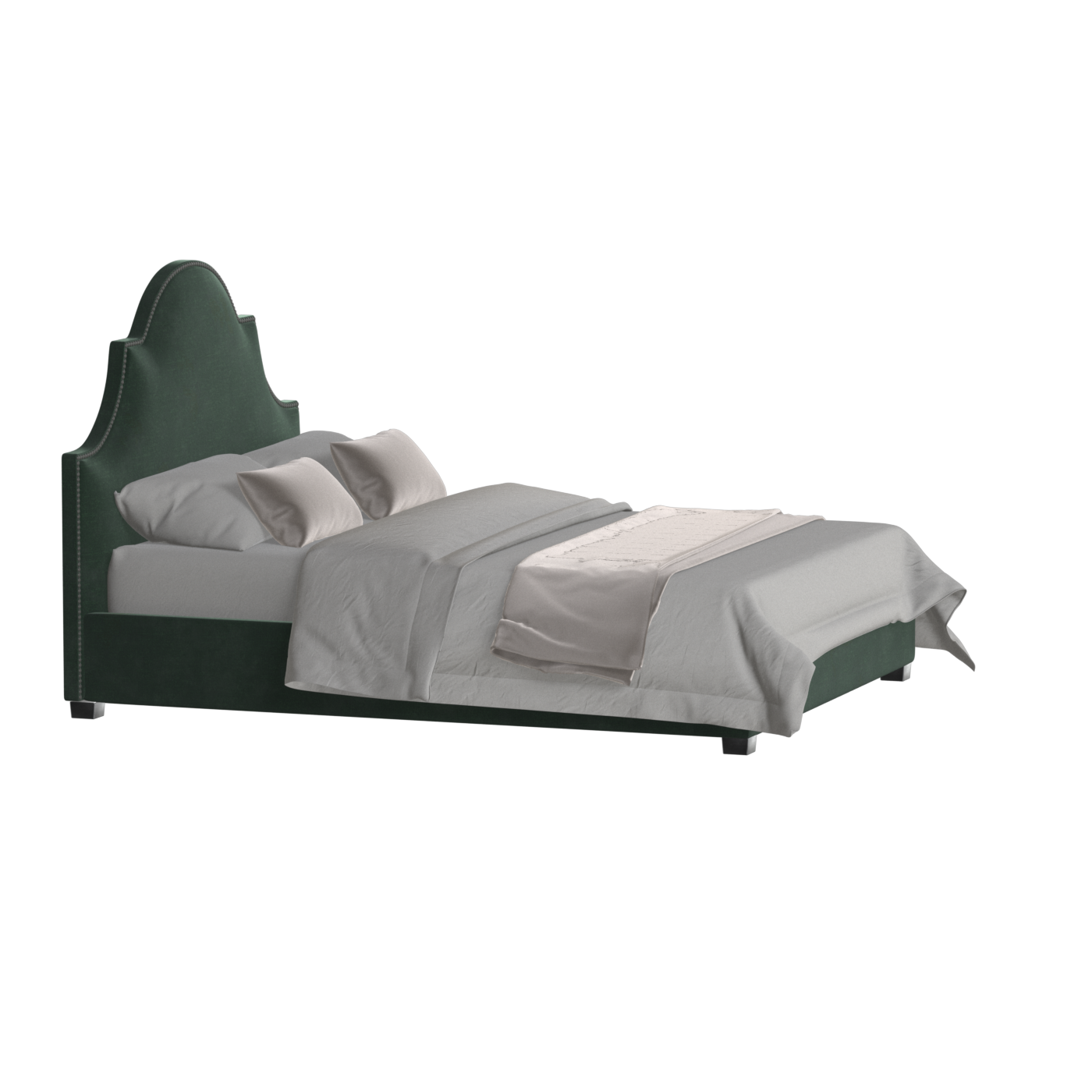 Ariana Double Bed with Elegant Headboard