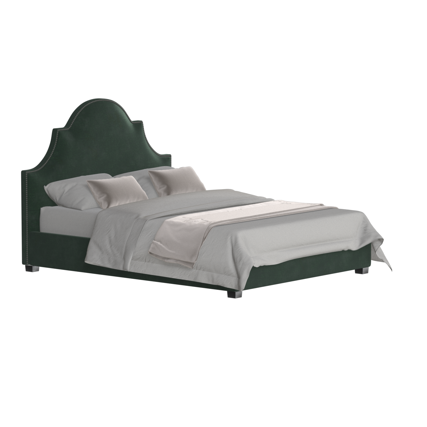 Ariana Double Bed with Elegant Headboard