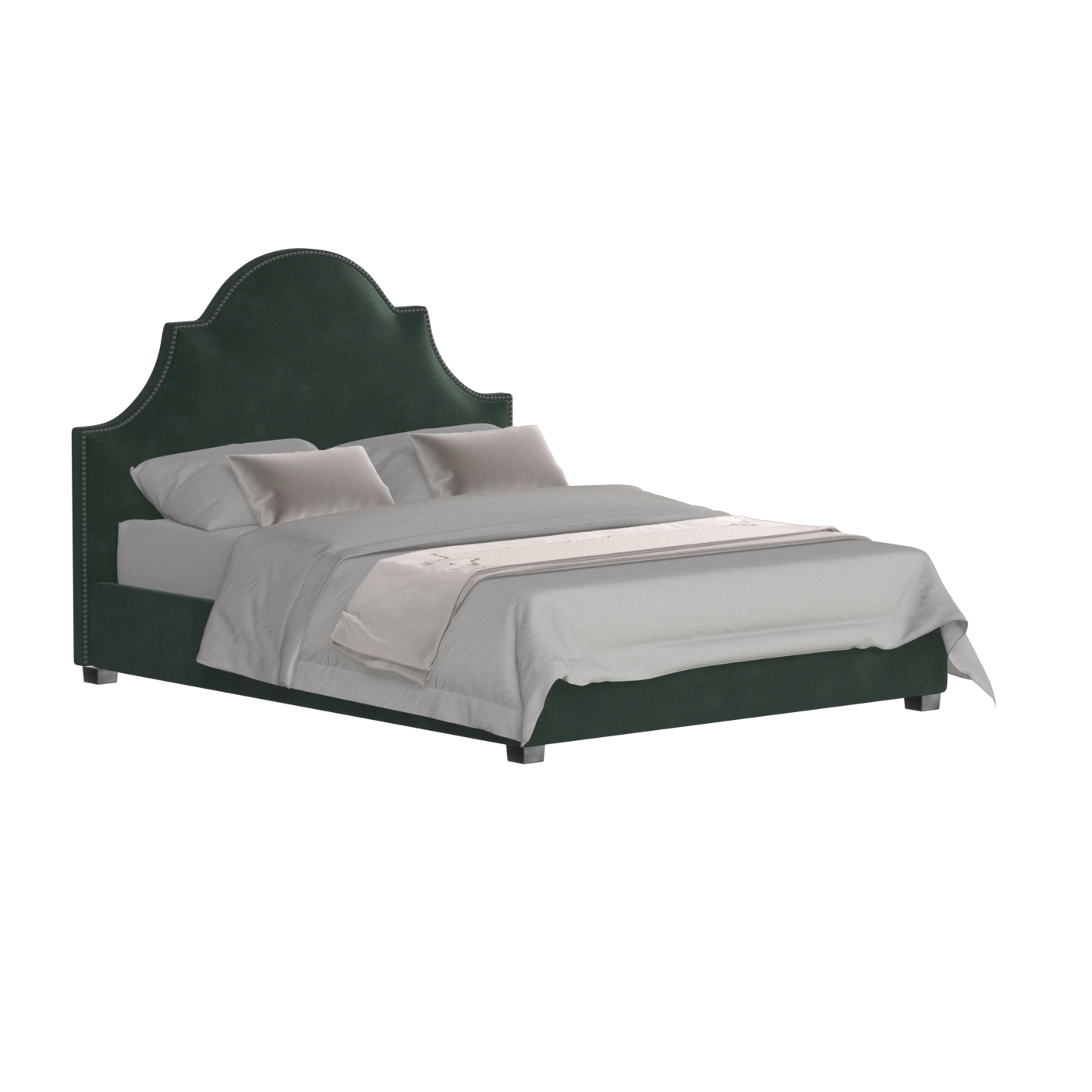 Ariana Double Bed with Elegant Headboard