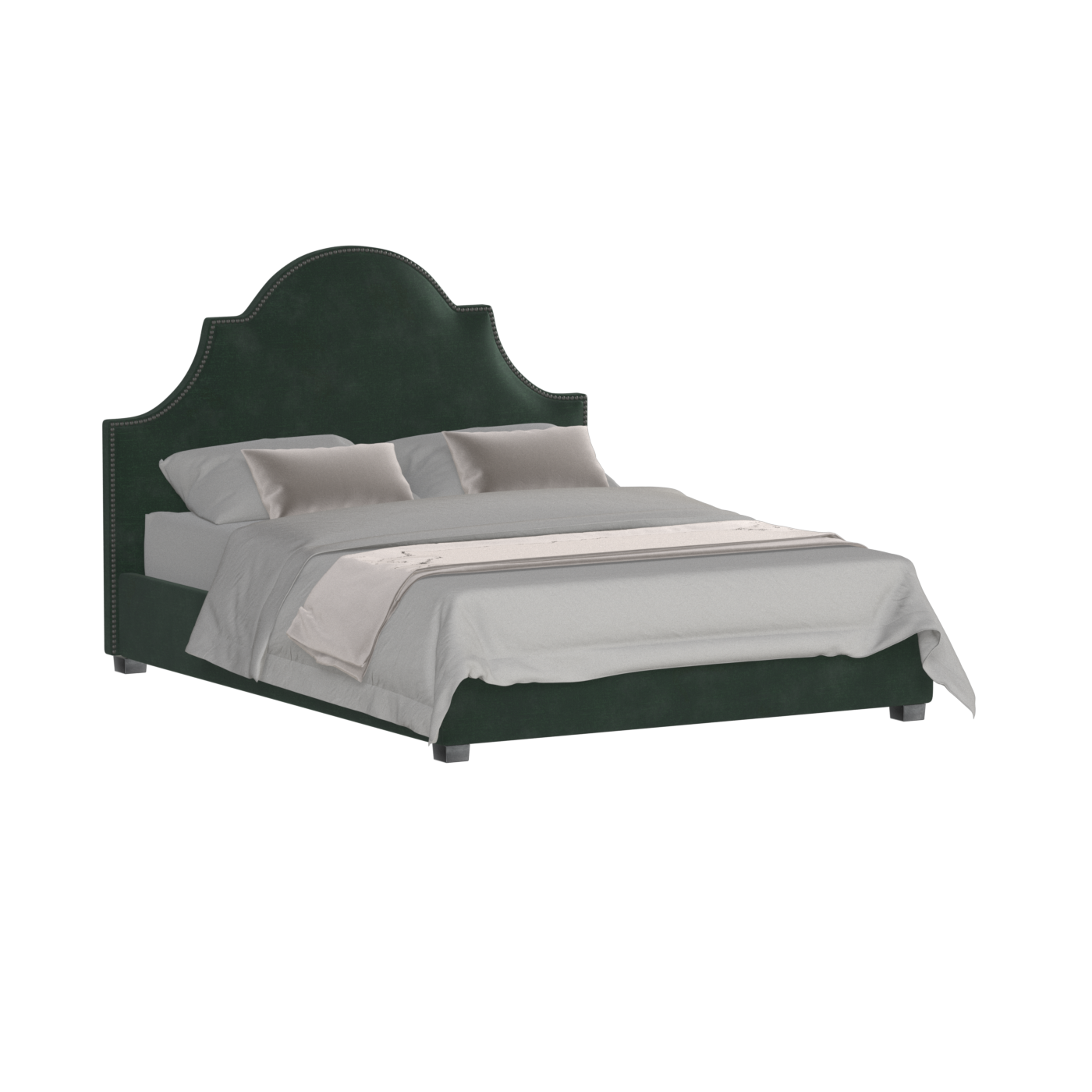 Ariana Double Bed with Elegant Headboard