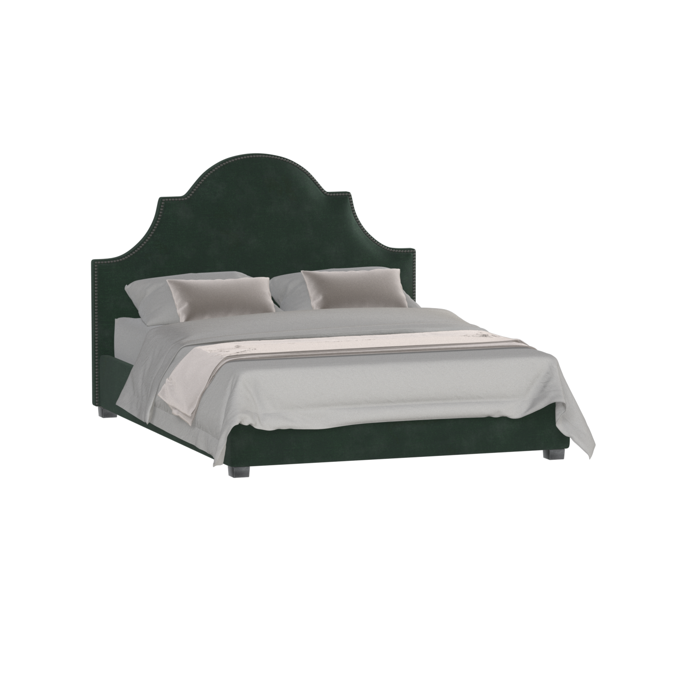 Ariana Double Bed with Elegant Headboard