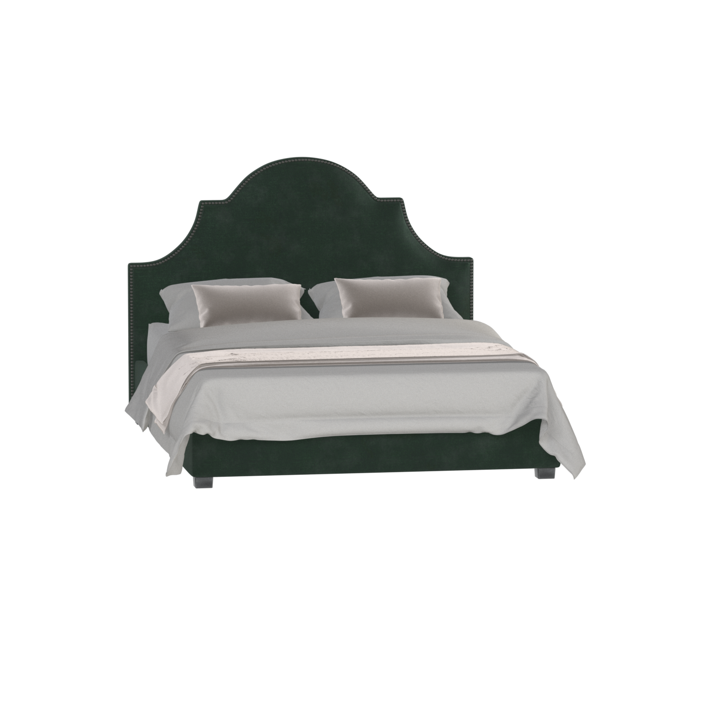 Ariana Double Bed with Elegant Headboard