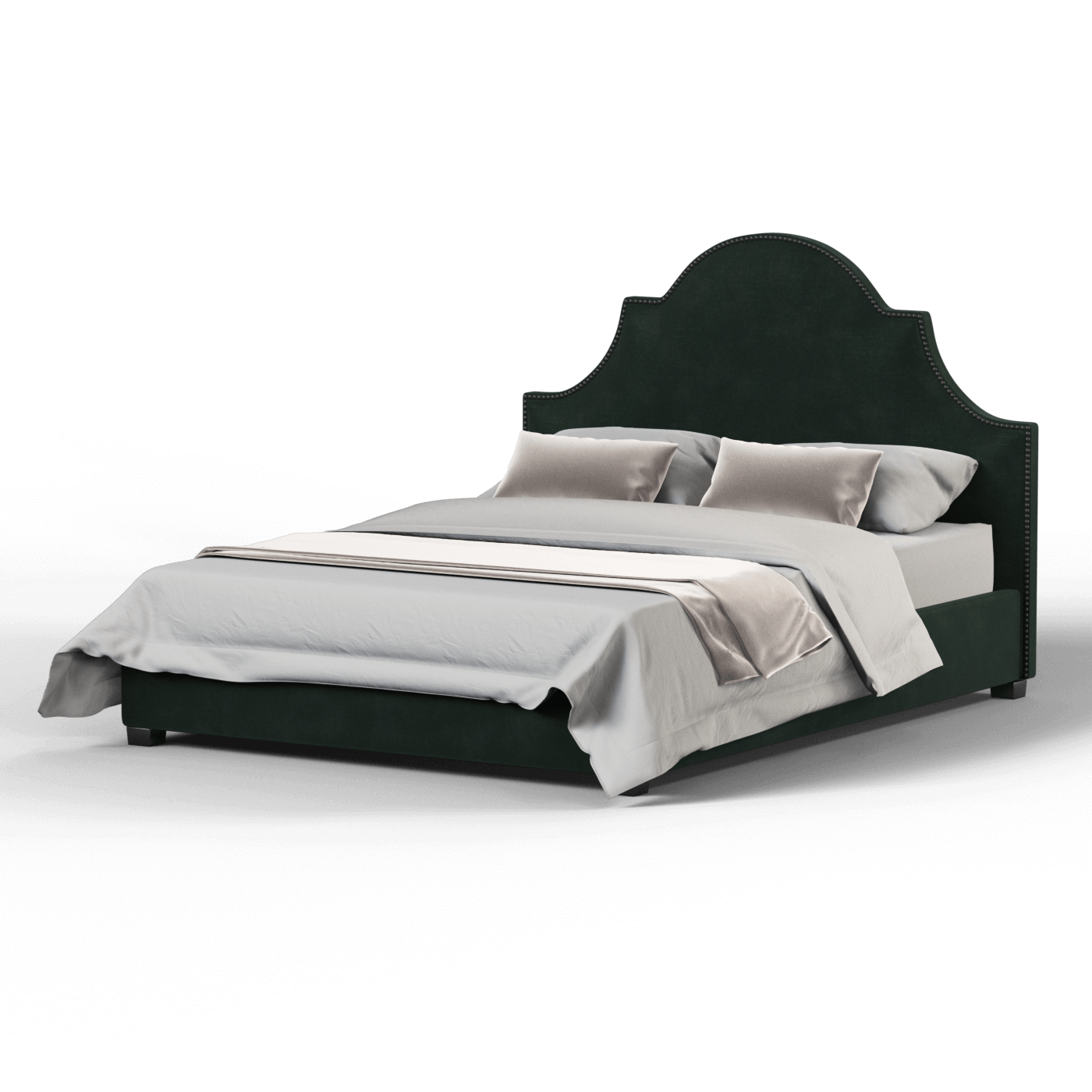 Ariana Double Bed with Elegant Headboard