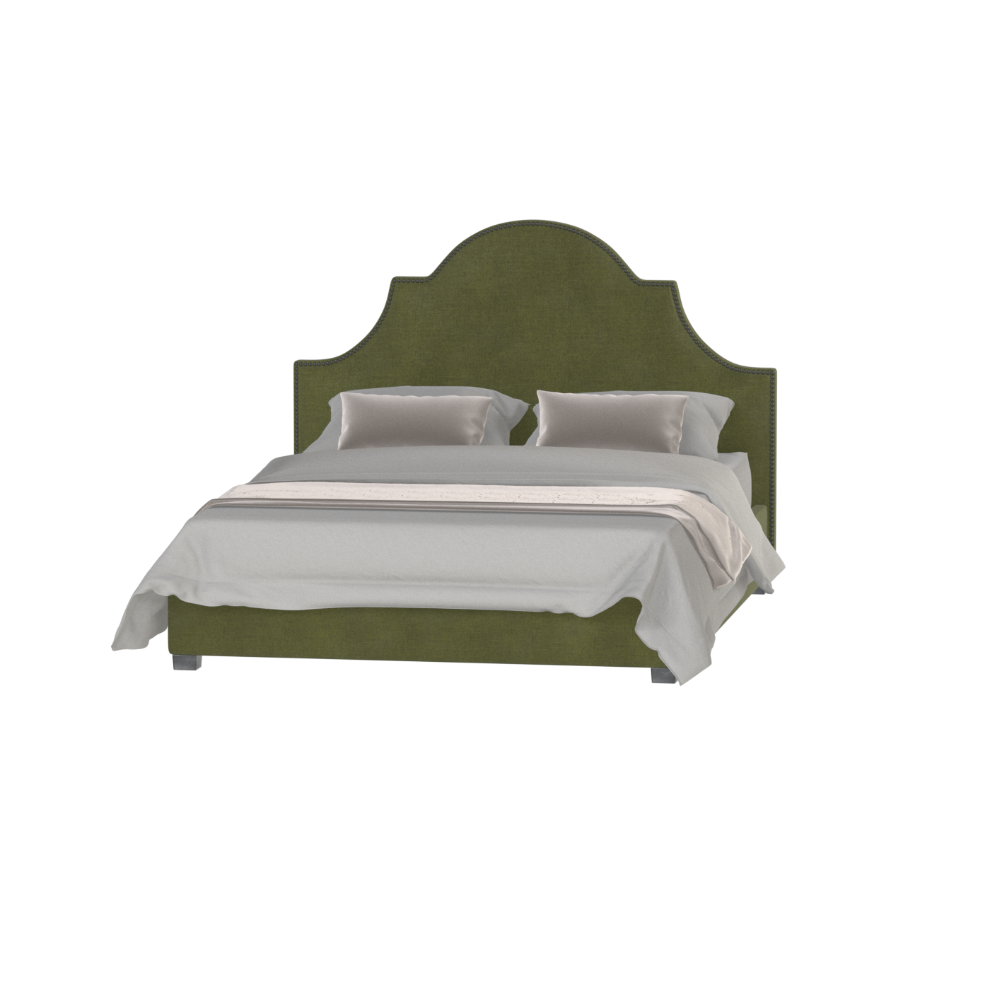Ariana Double Bed with Elegant Headboard