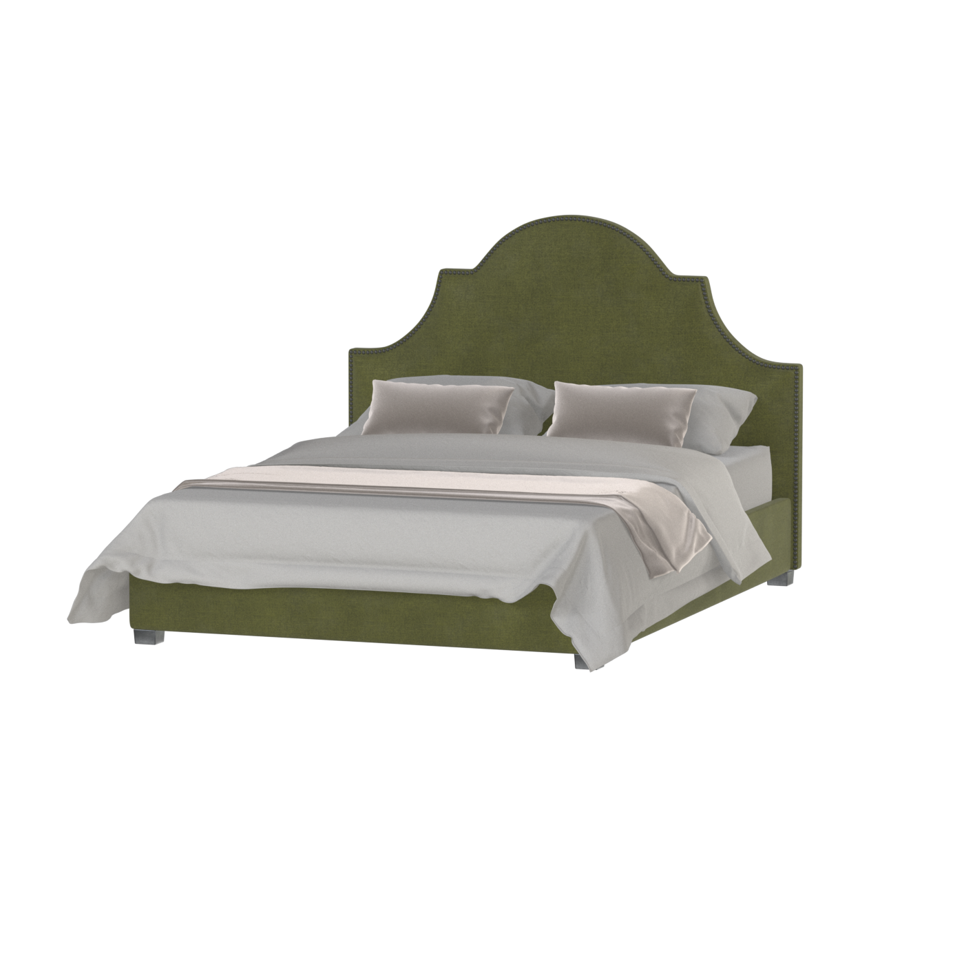 Ariana Double Bed with Elegant Headboard