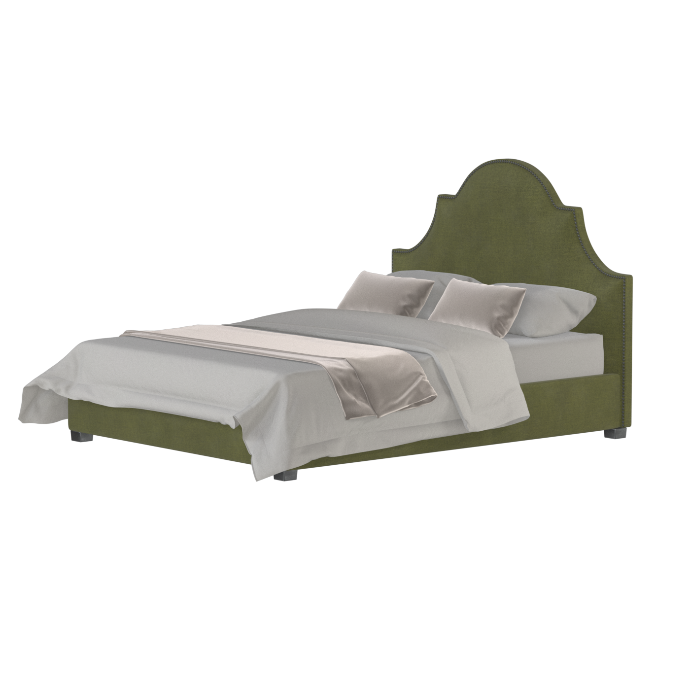 Ariana Double Bed with Elegant Headboard