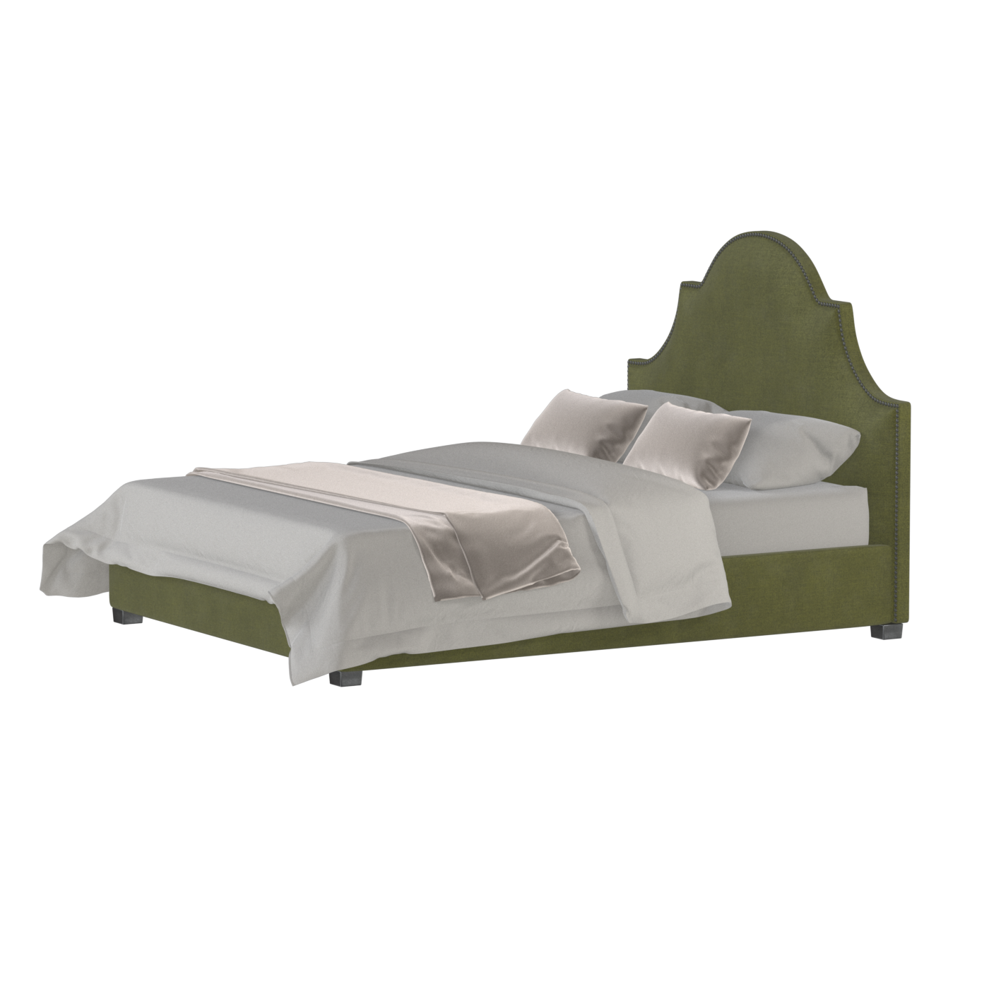 Ariana Double Bed with Elegant Headboard