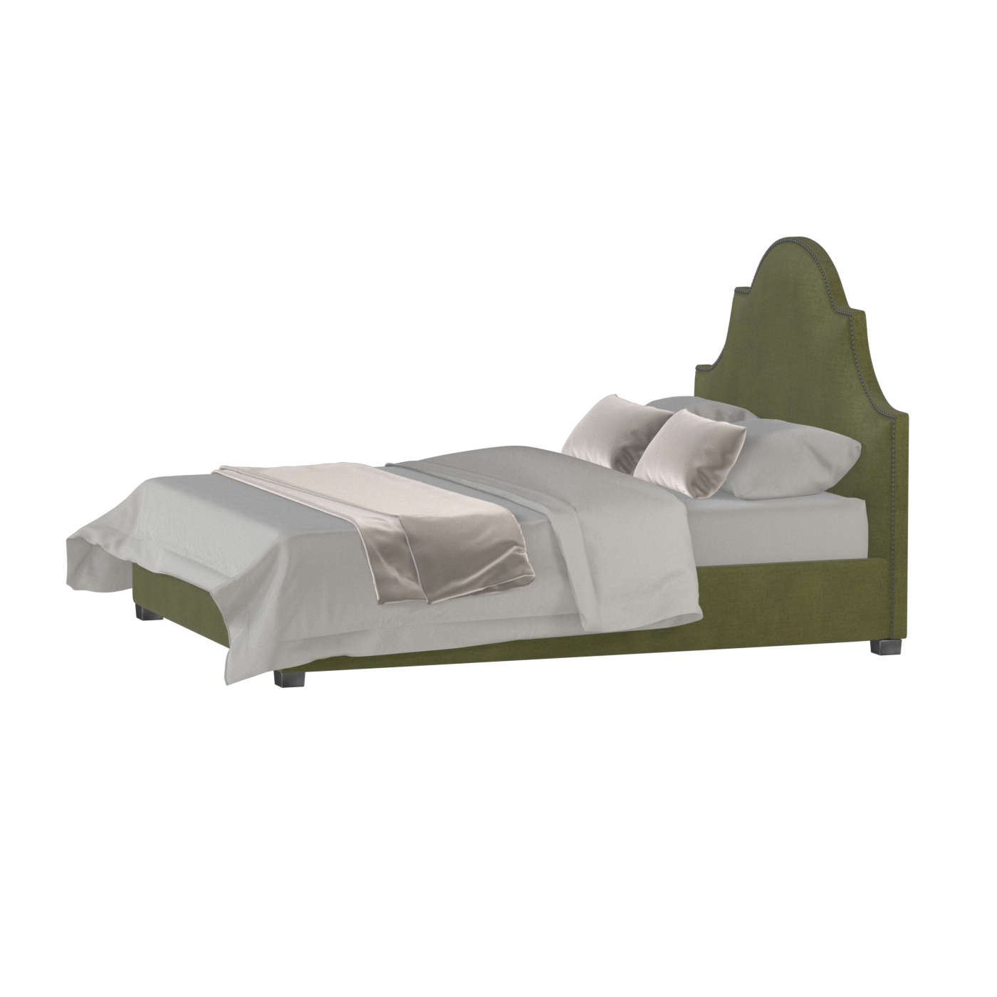 Ariana Double Bed with Elegant Headboard