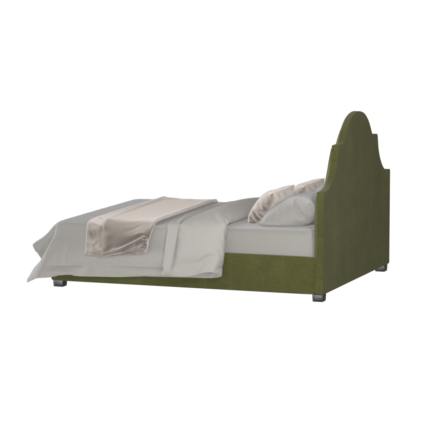 Ariana Double Bed with Elegant Headboard