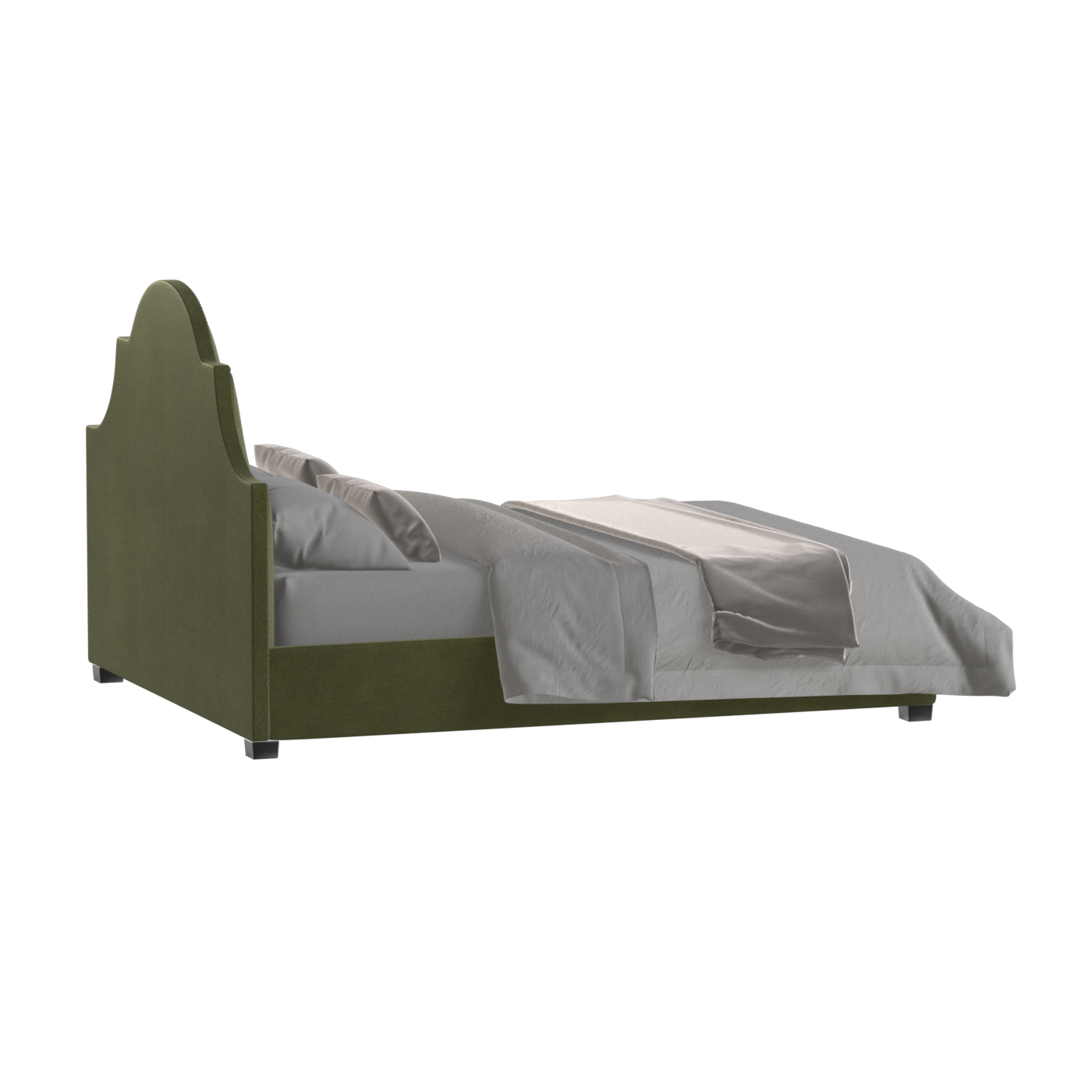 Ariana Double Bed with Elegant Headboard