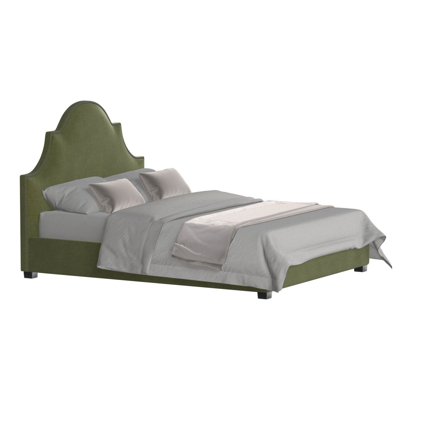 Ariana Double Bed with Elegant Headboard