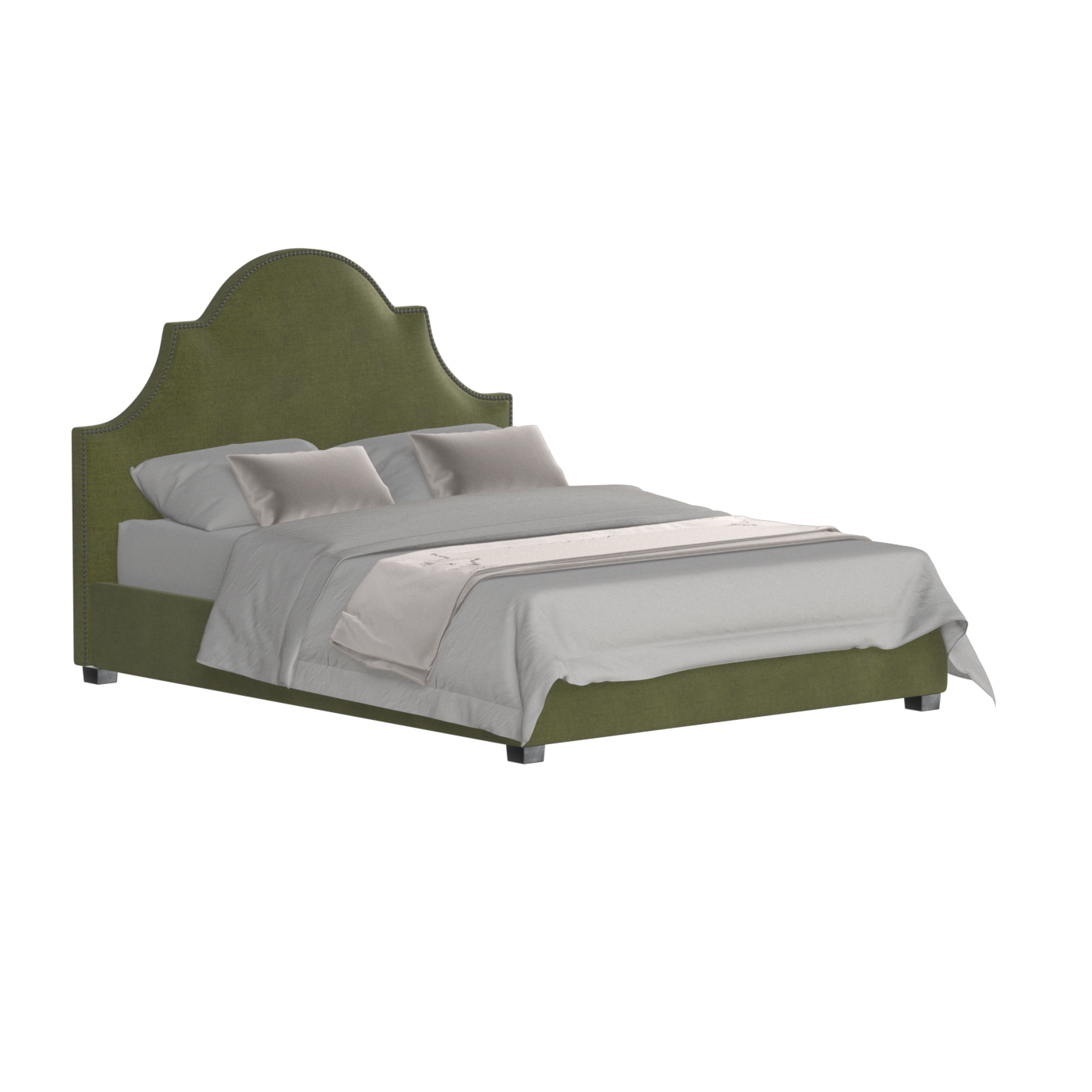 Ariana Double Bed with Elegant Headboard