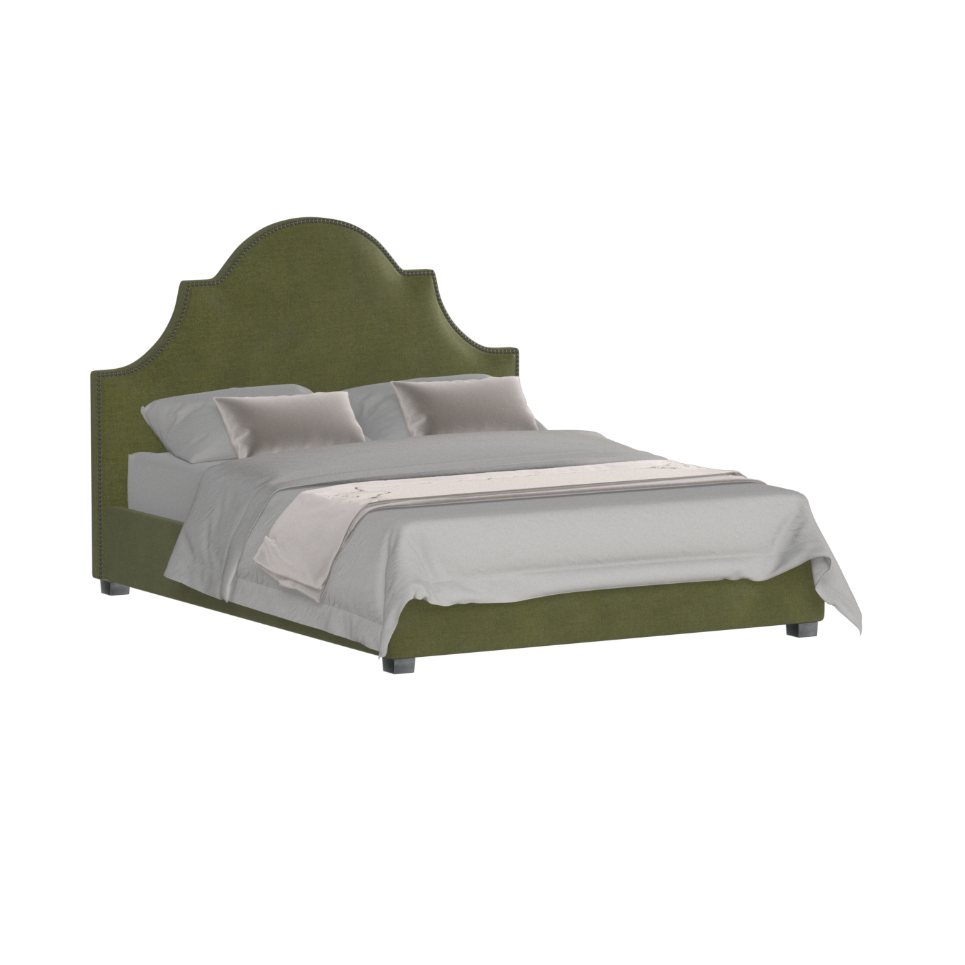 Ariana Double Bed with Elegant Headboard