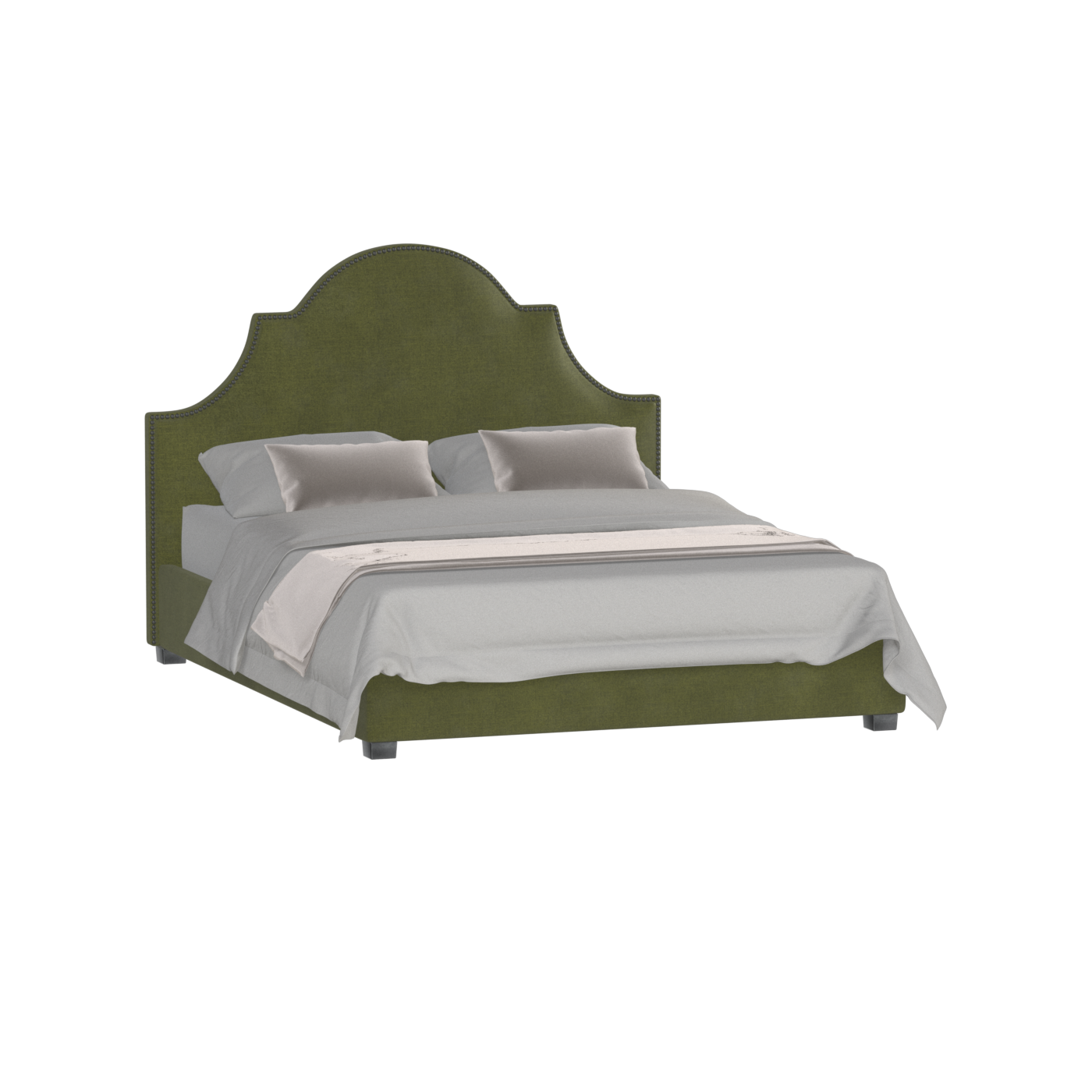Ariana Double Bed with Elegant Headboard