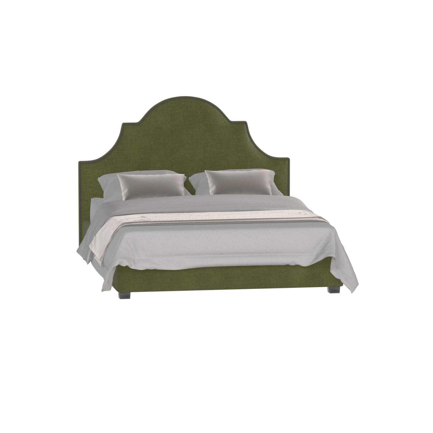 Ariana Double Bed with Elegant Headboard