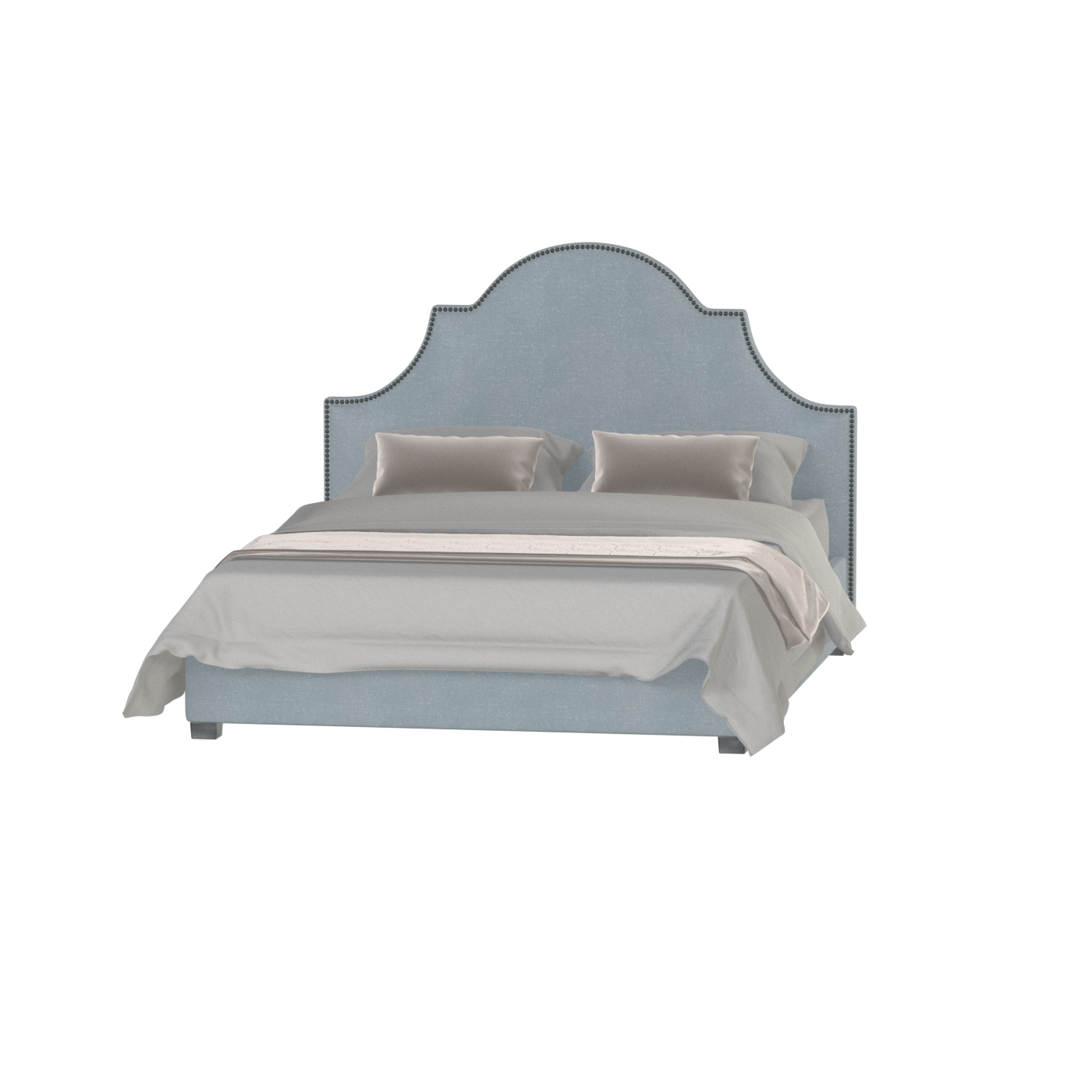 Ariana Double Bed with Elegant Headboard