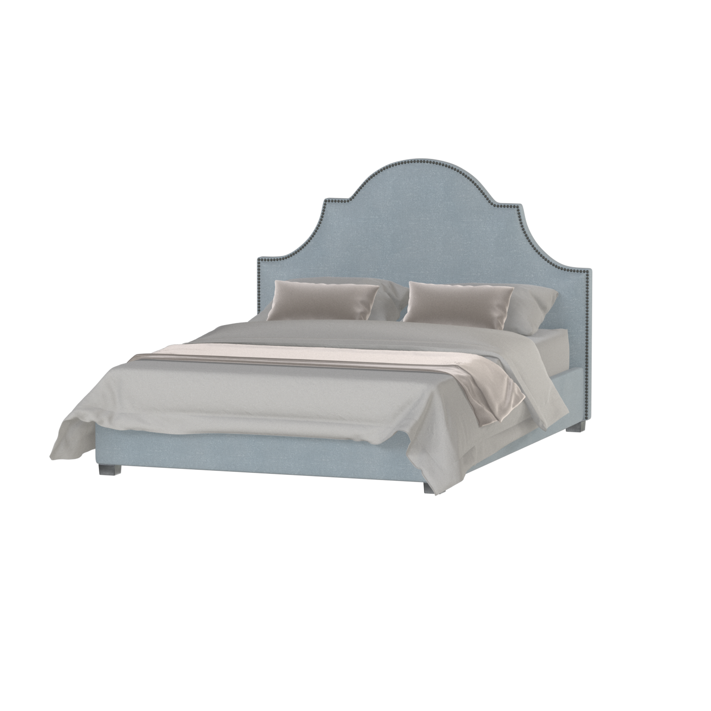 Ariana Double Bed with Elegant Headboard