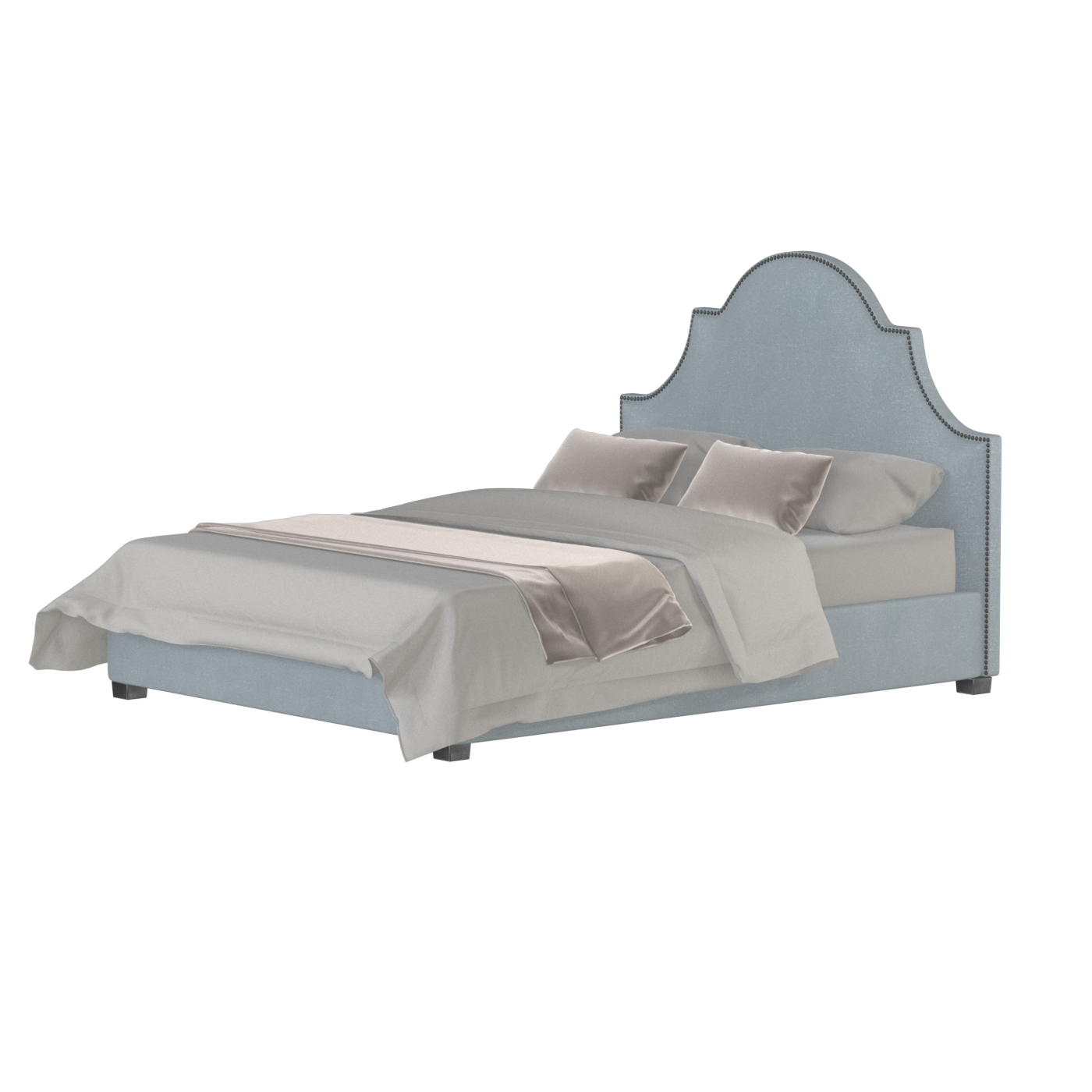 Ariana Double Bed with Elegant Headboard