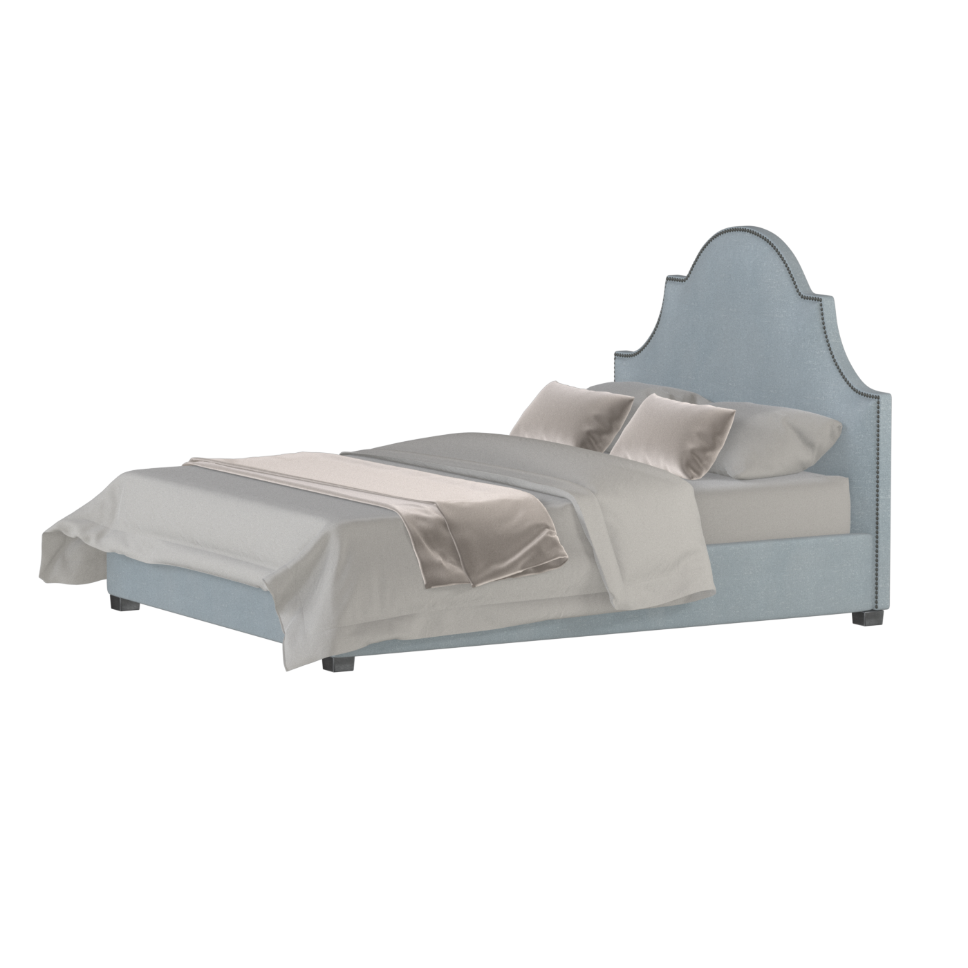 Ariana Double Bed with Elegant Headboard