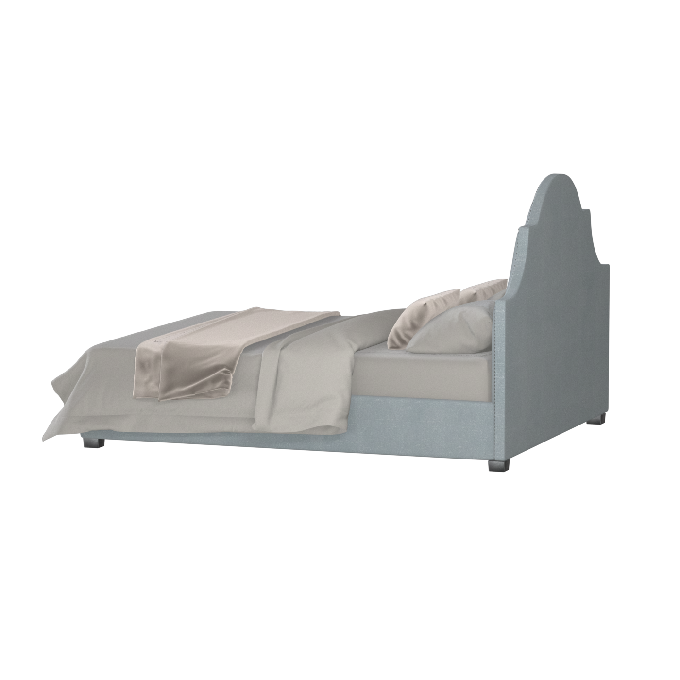 Ariana Double Bed with Elegant Headboard