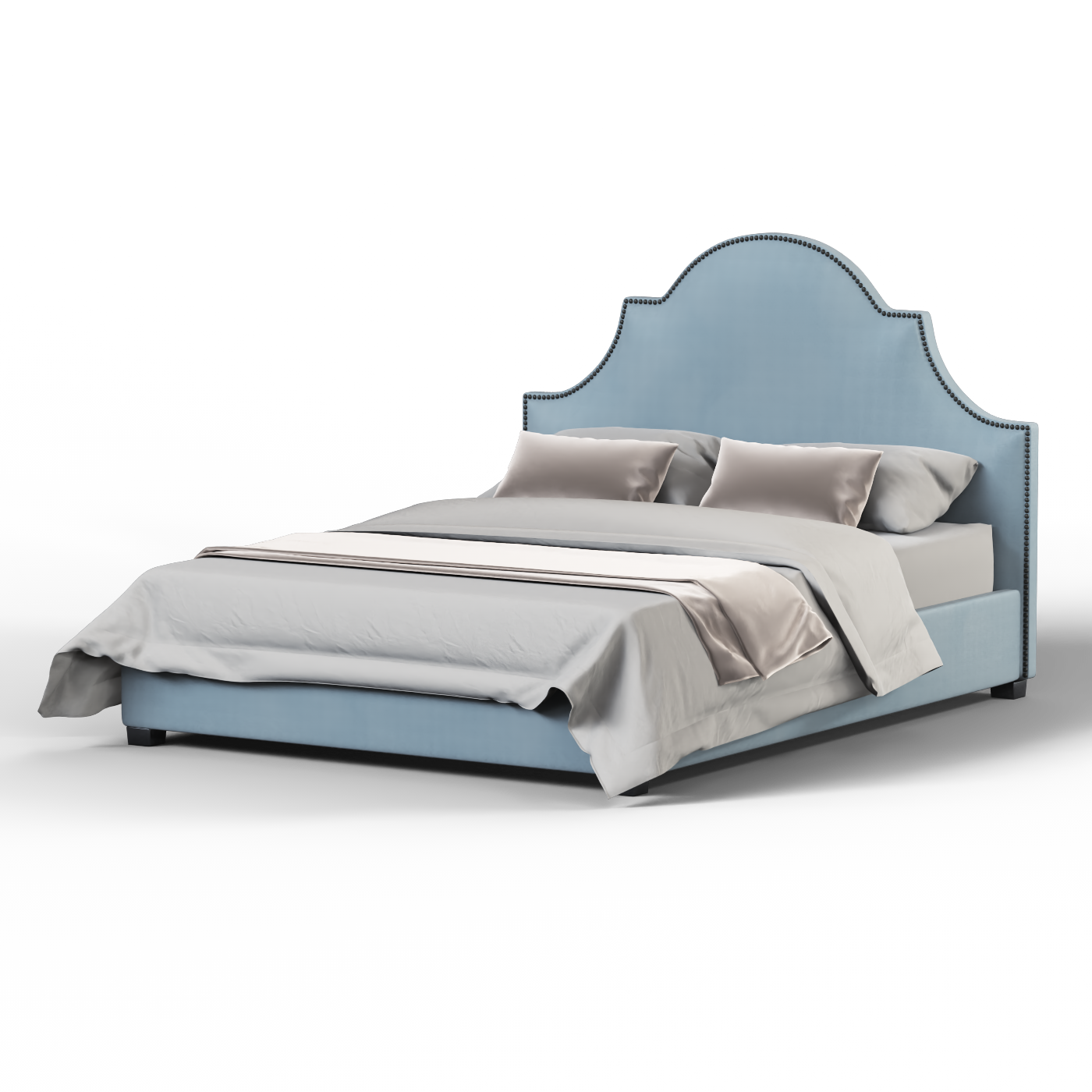 Ariana Double Bed with Elegant Headboard