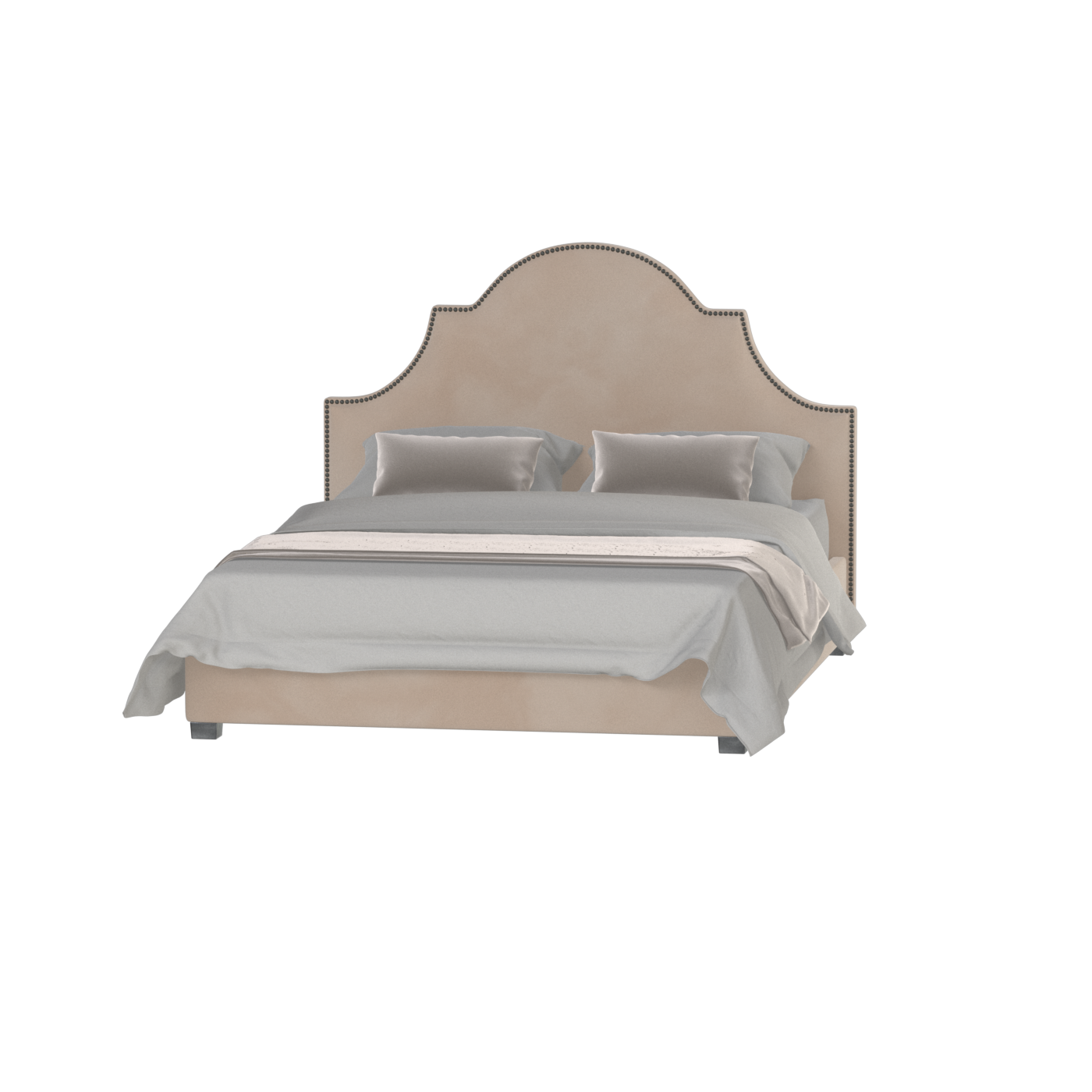 Ariana Double Bed with Elegant Headboard