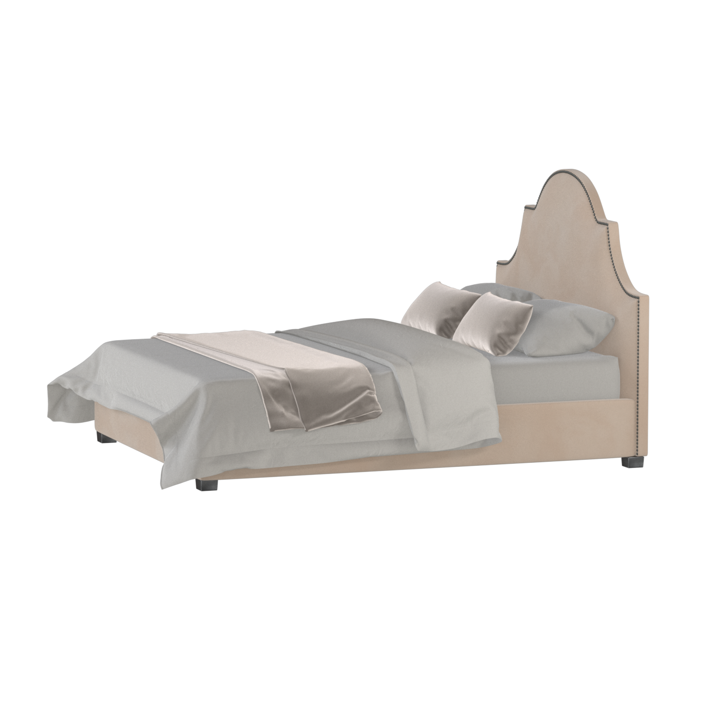 Ariana Double Bed with Elegant Headboard
