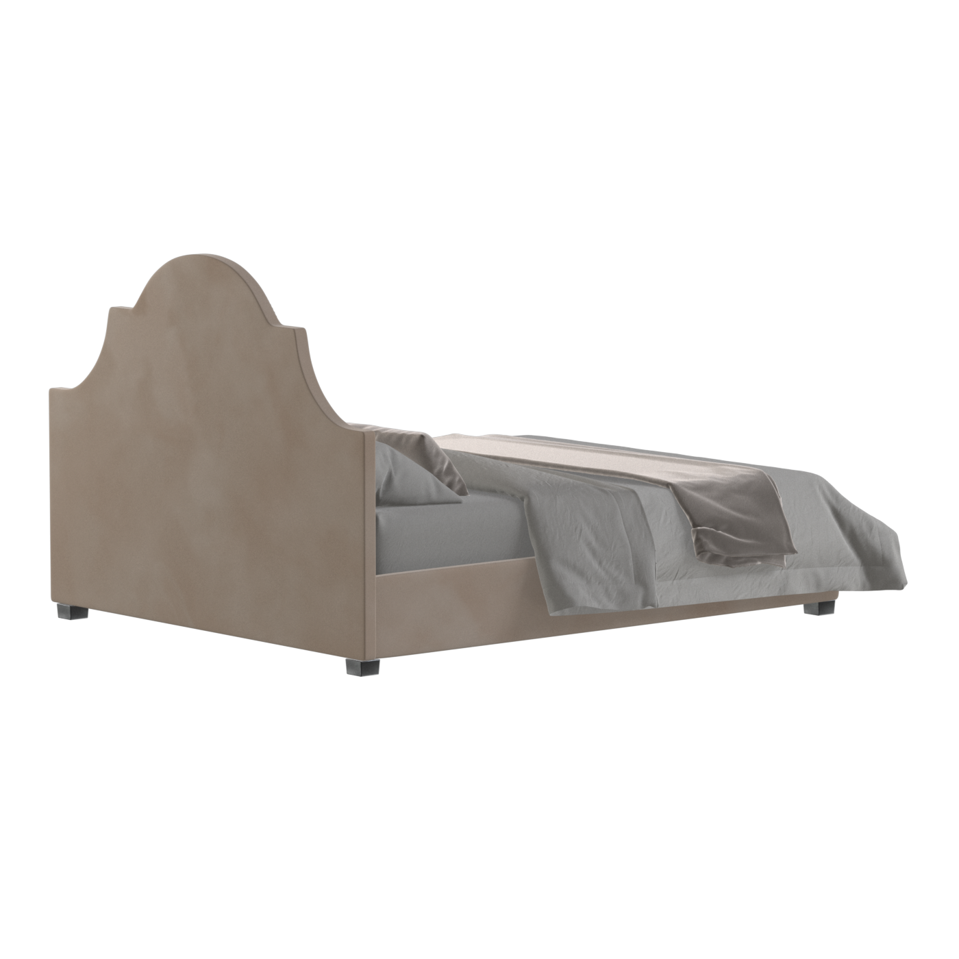 Ariana Double Bed with Elegant Headboard
