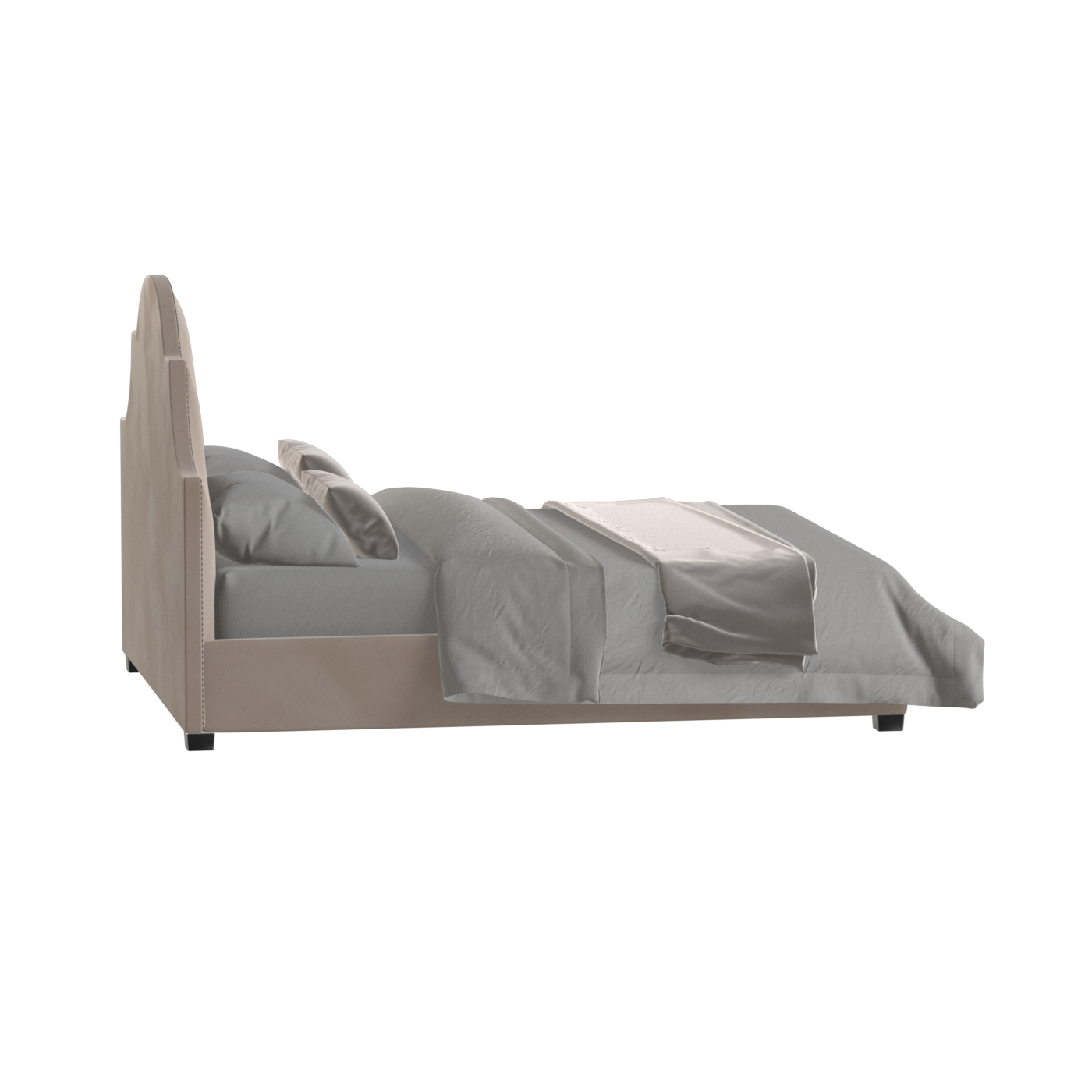 Ariana Double Bed with Elegant Headboard