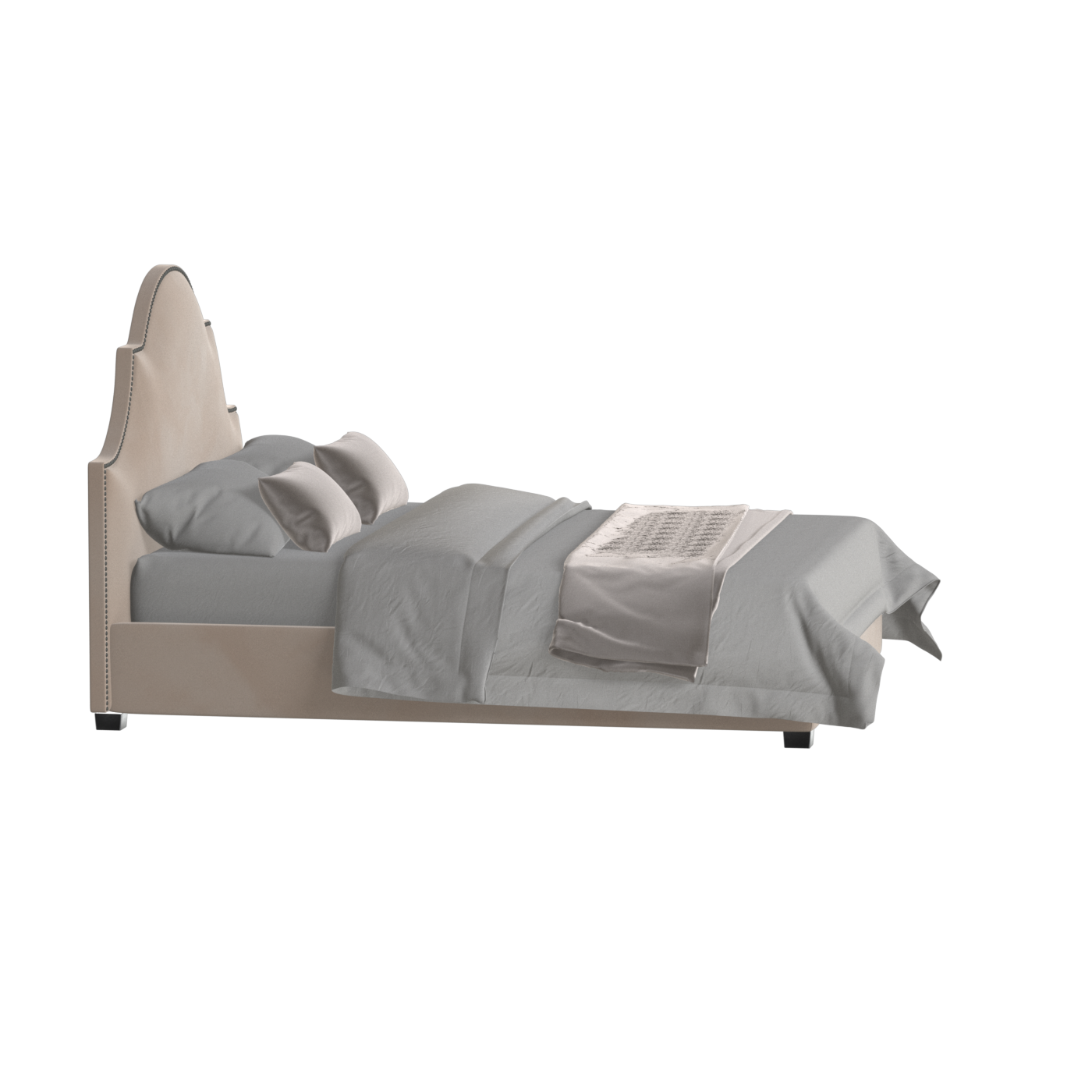 Ariana Double Bed with Elegant Headboard