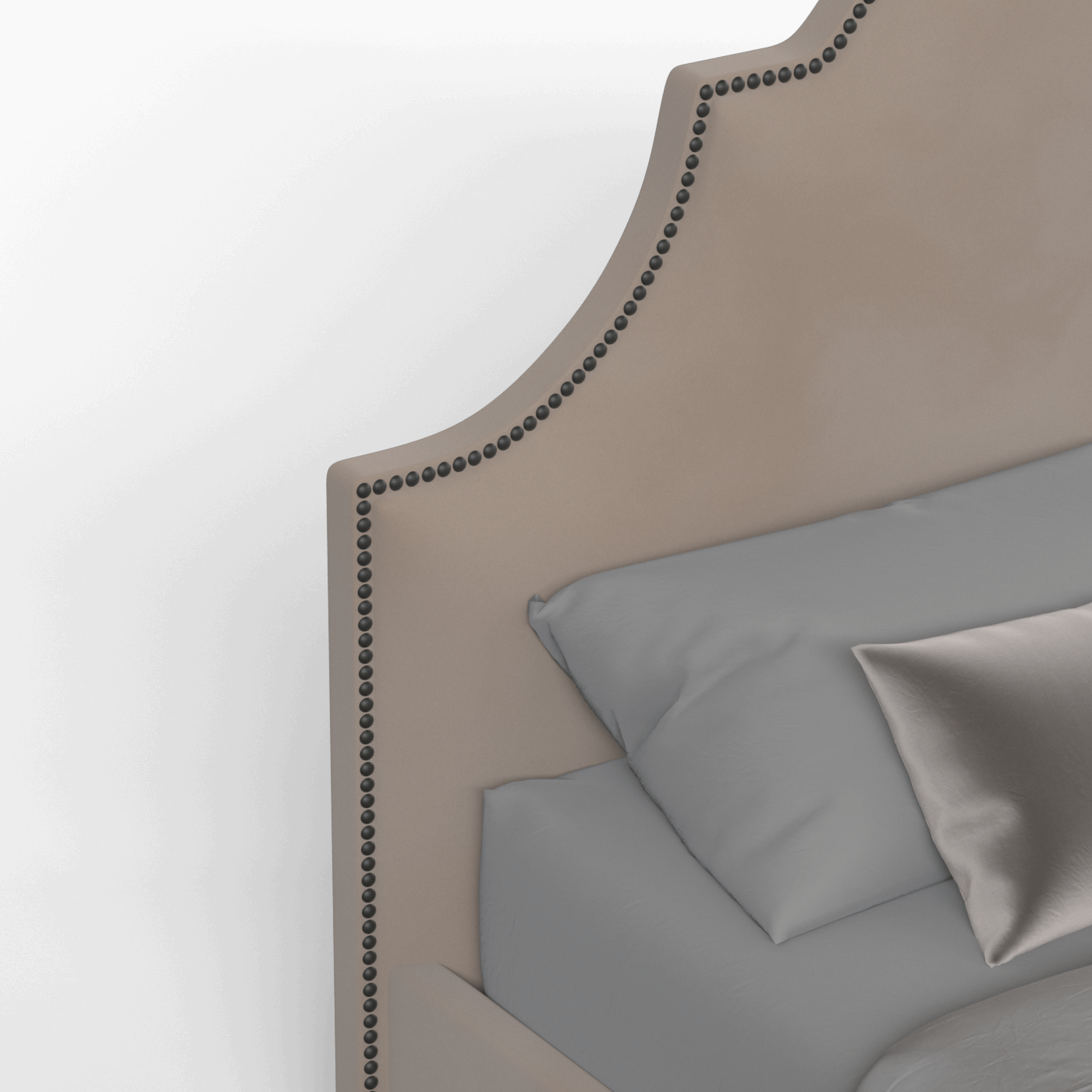 Ariana Double Bed with Elegant Headboard