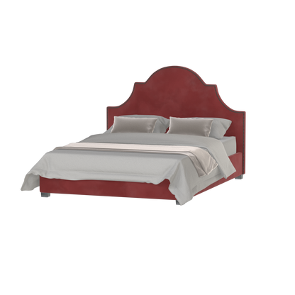 Ariana Double Bed with Elegant Headboard