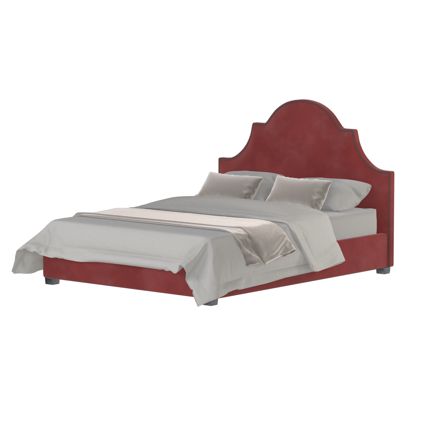 Ariana Double Bed with Elegant Headboard