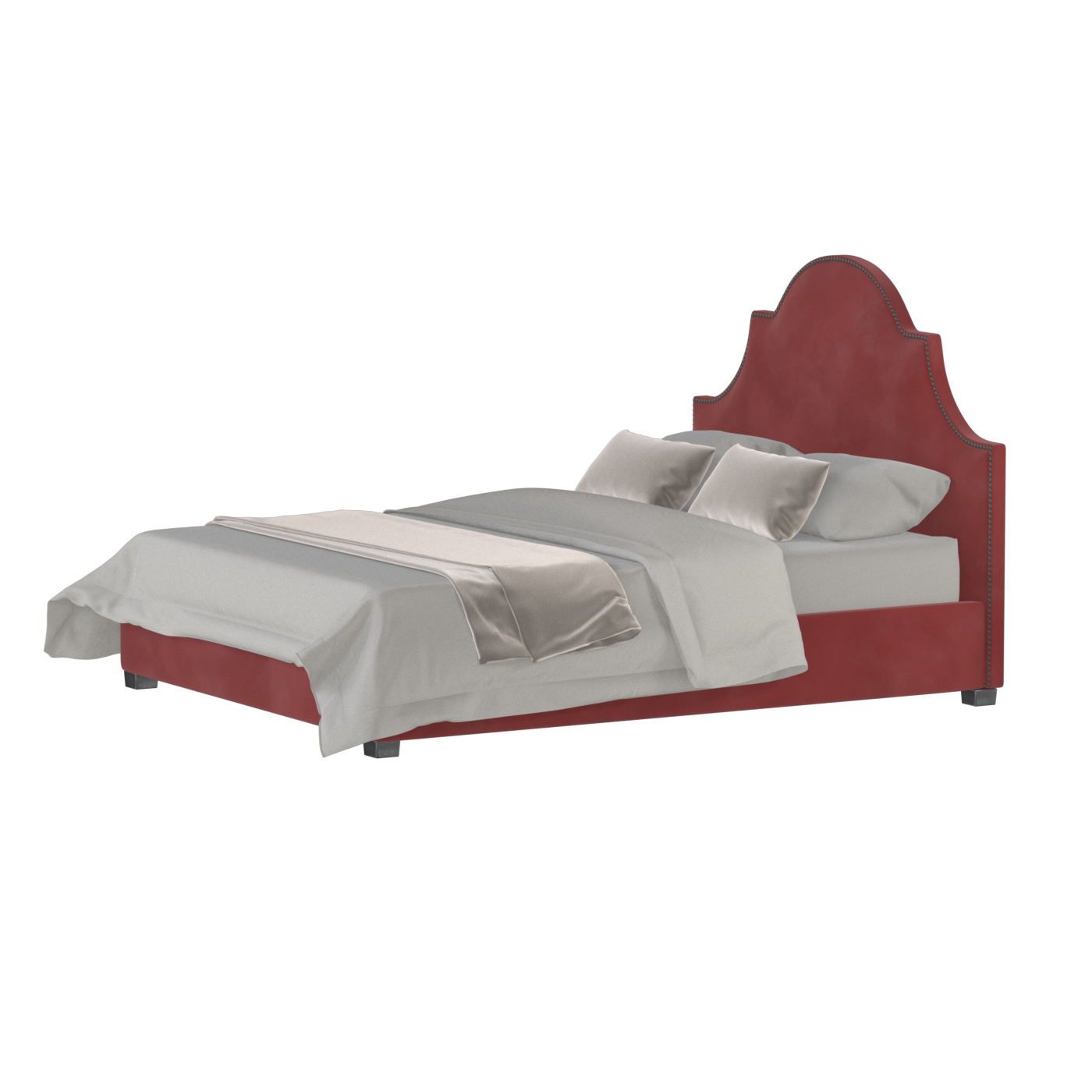Ariana Double Bed with Elegant Headboard