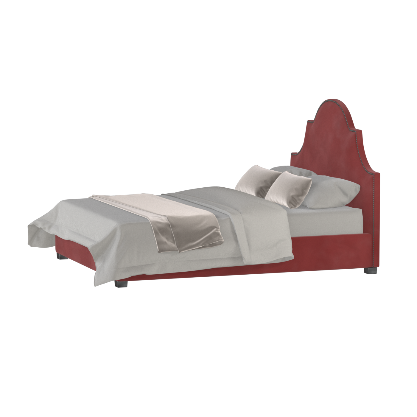 Ariana Double Bed with Elegant Headboard