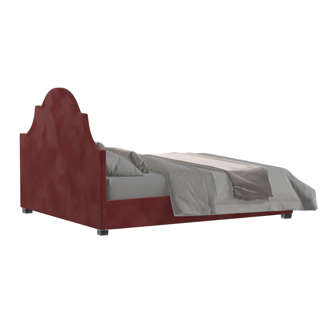 Ariana Double Bed with Elegant Headboard